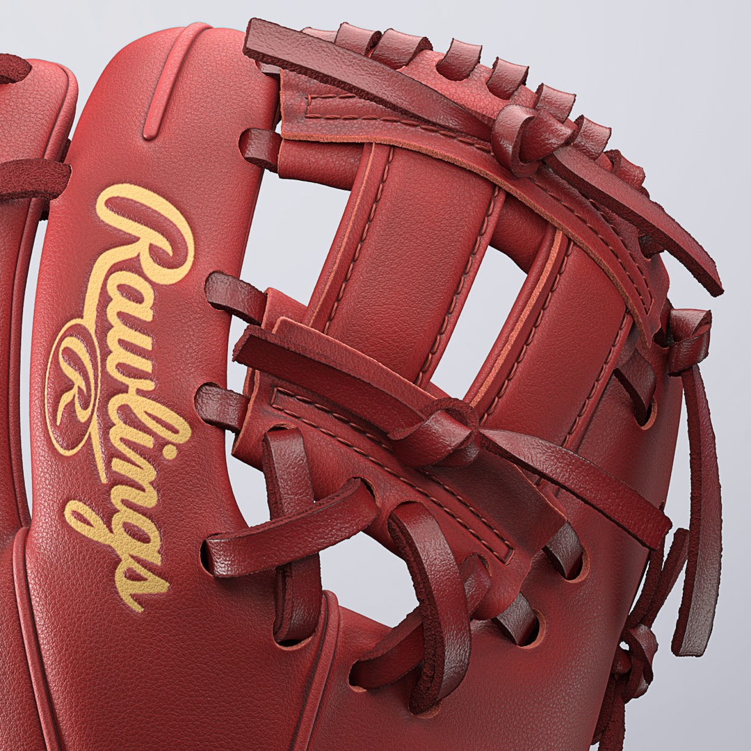 Baseball Glove 3D Model – Photorealistic High-Quality Asset, FBX, OBJ - View 6