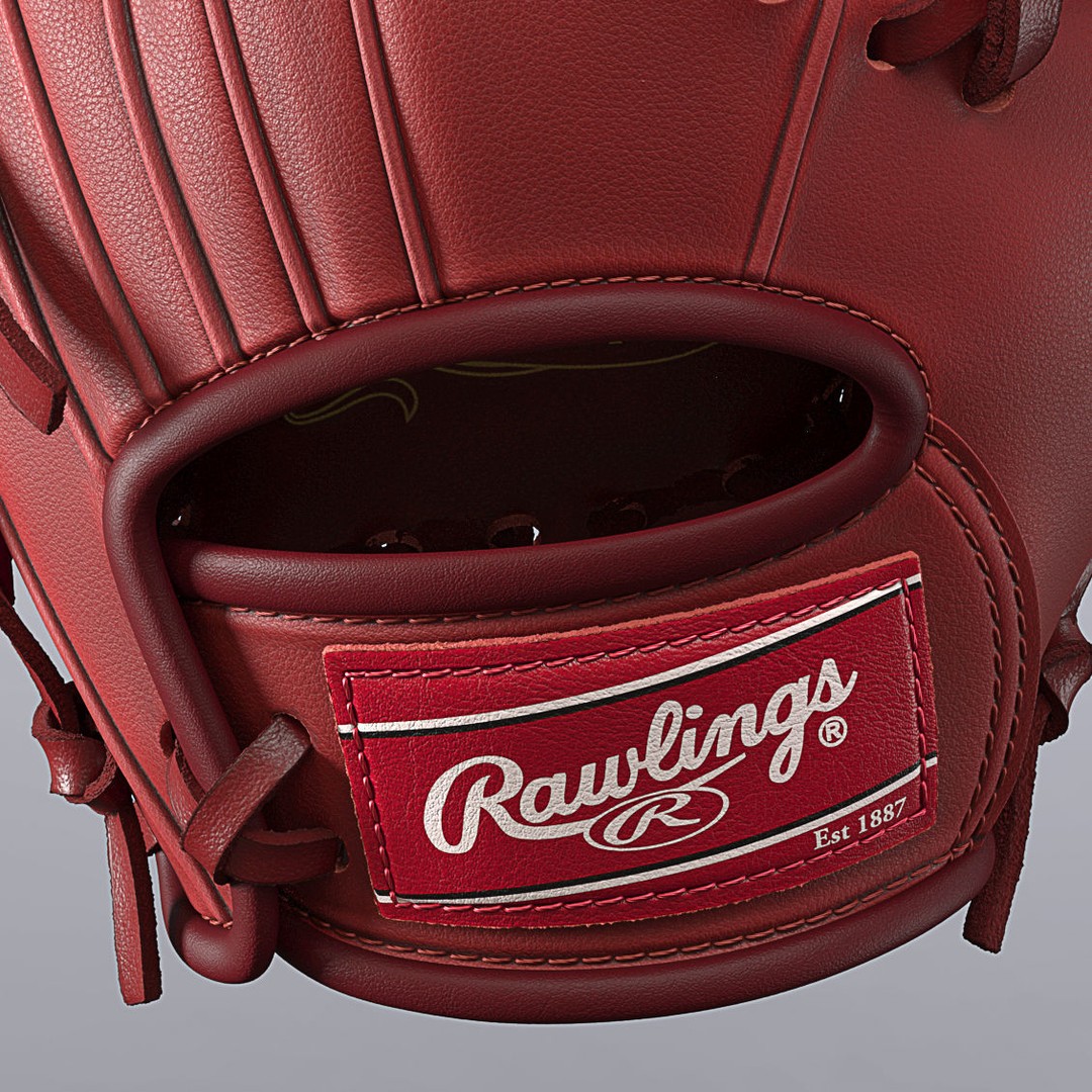 Baseball Glove 3D Model – Photorealistic High-Quality Asset, FBX, OBJ - View 7