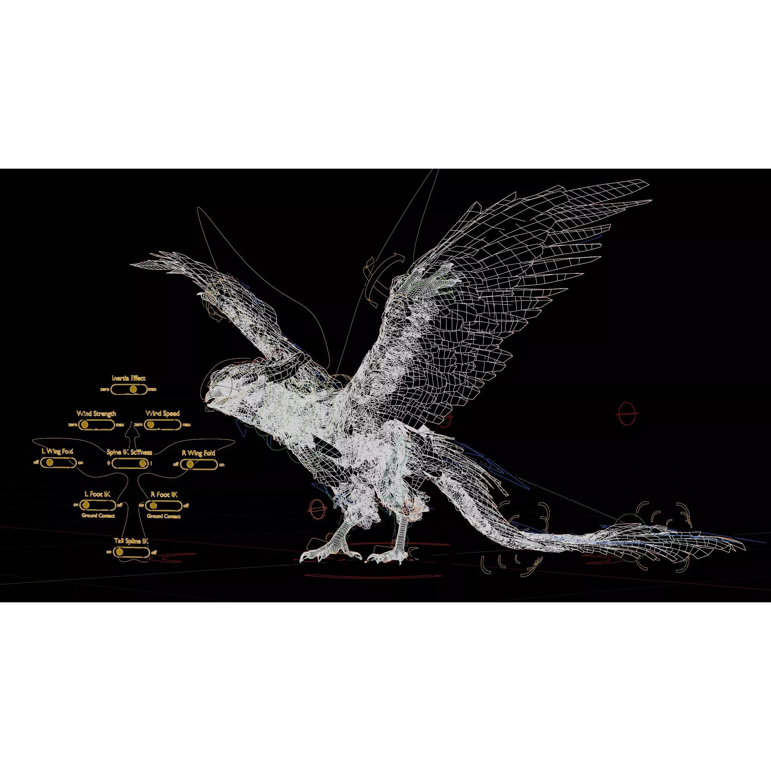 Phoenix - Low-Poly Game-Ready 3D Model