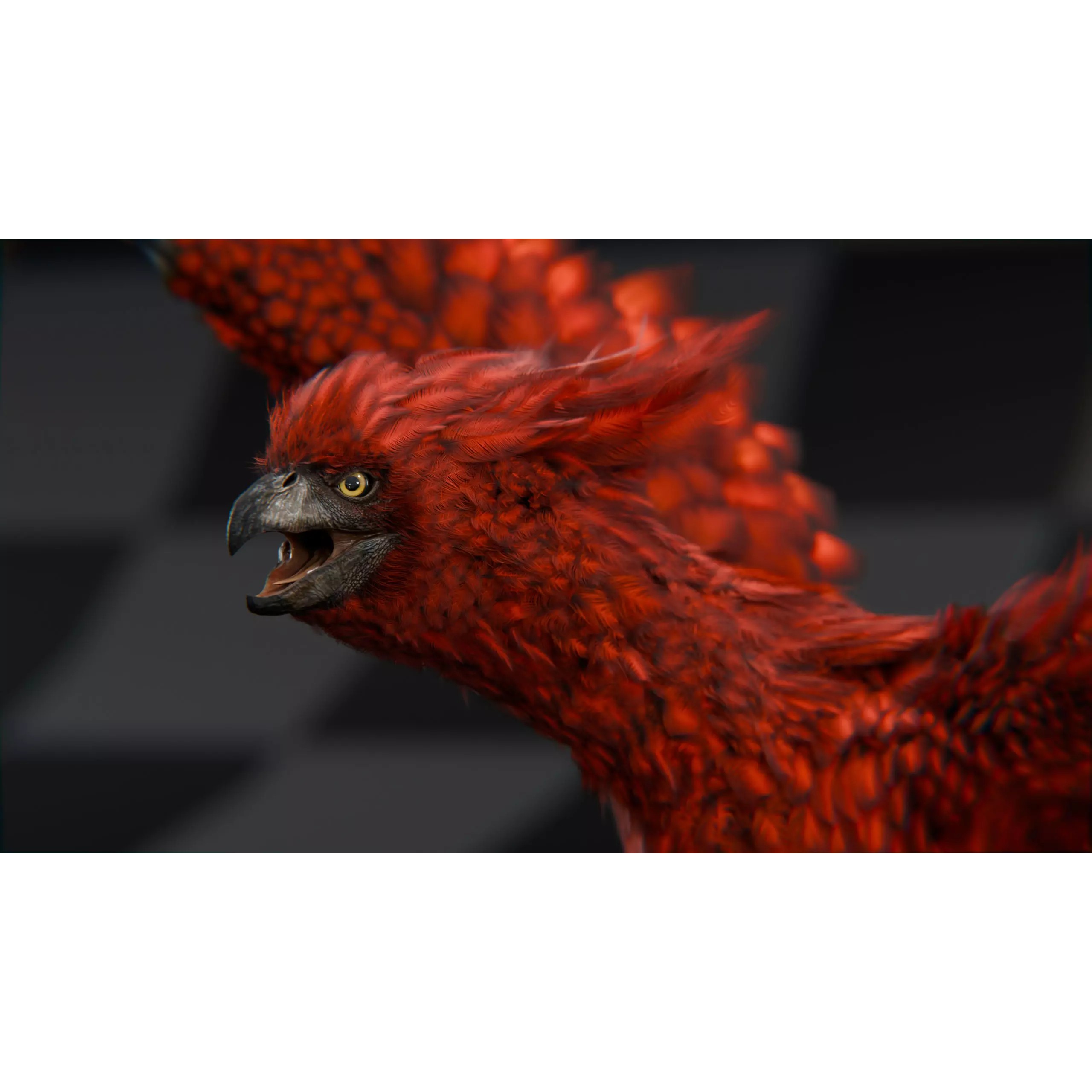 Phoenix - Low-Poly Game-Ready 3D Model - View 15