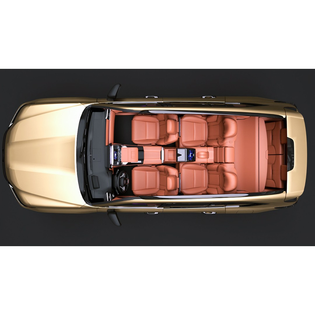 2025 Lexus LX700h 3D Model – High Poly Game Asset, FBX, OBJ, PBR Textures - View 13