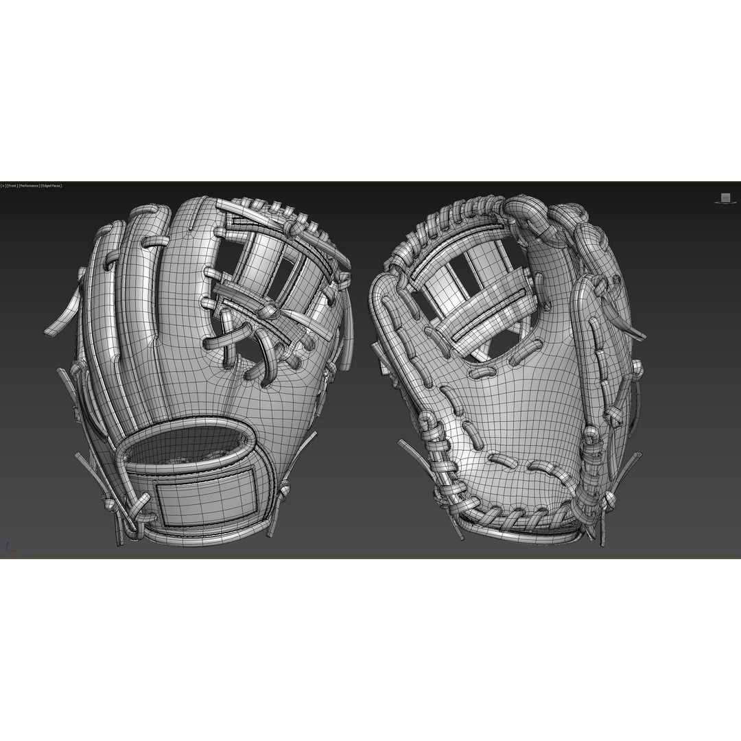 Baseball Glove 3D Model – High-Quality Realistic Asset, FBX & OBJ - View 10