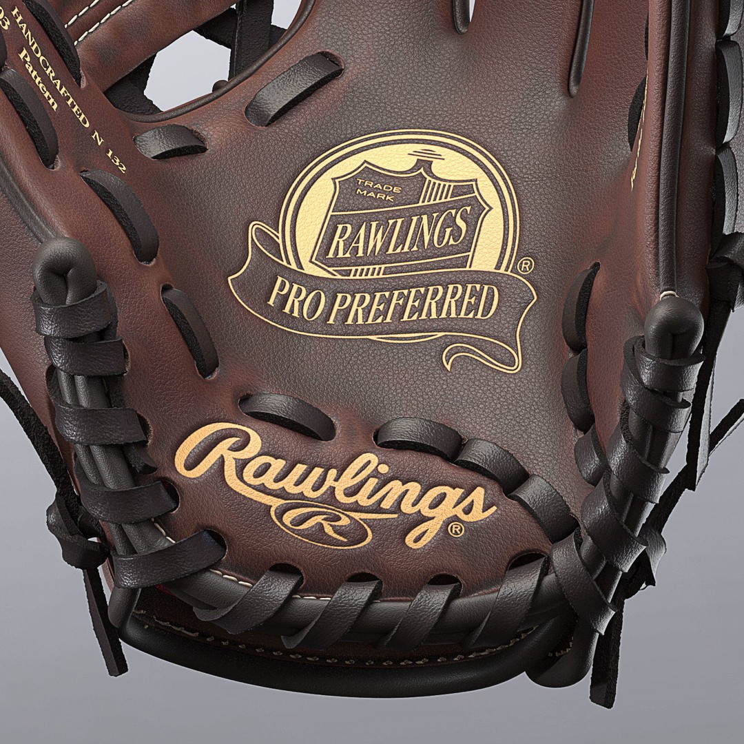 Baseball Glove 3D Model – High-Quality Realistic Asset, FBX & OBJ - View 5