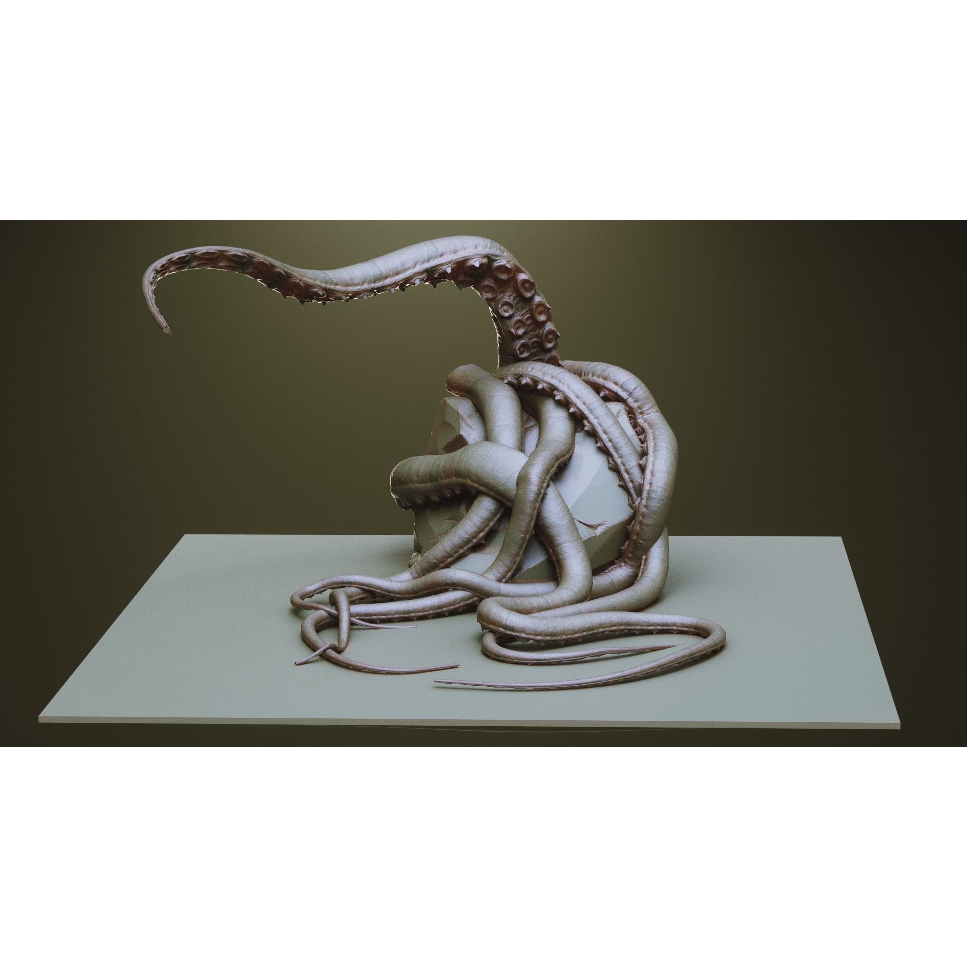 Tentacles - ZBrush Brushes and OBJ 3D Model - View 10