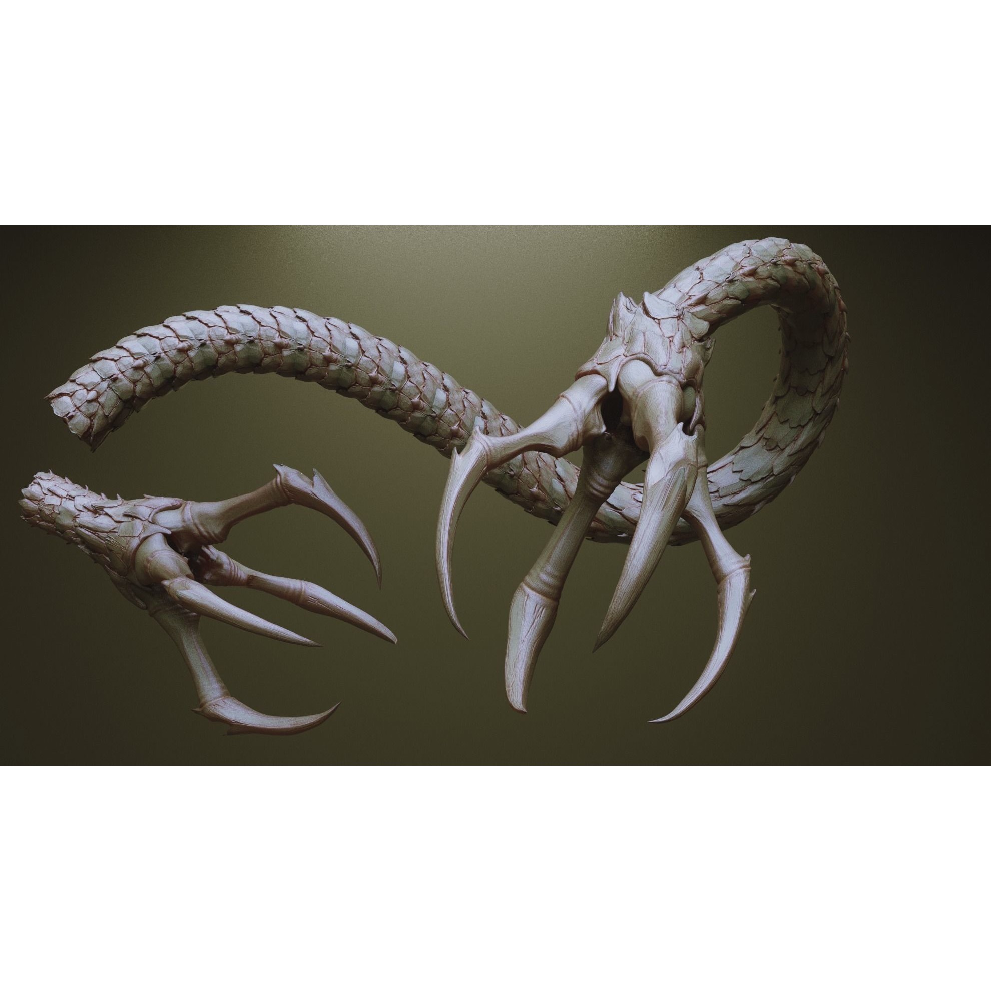 Tentacles - ZBrush Brushes and OBJ 3D Model - View 13