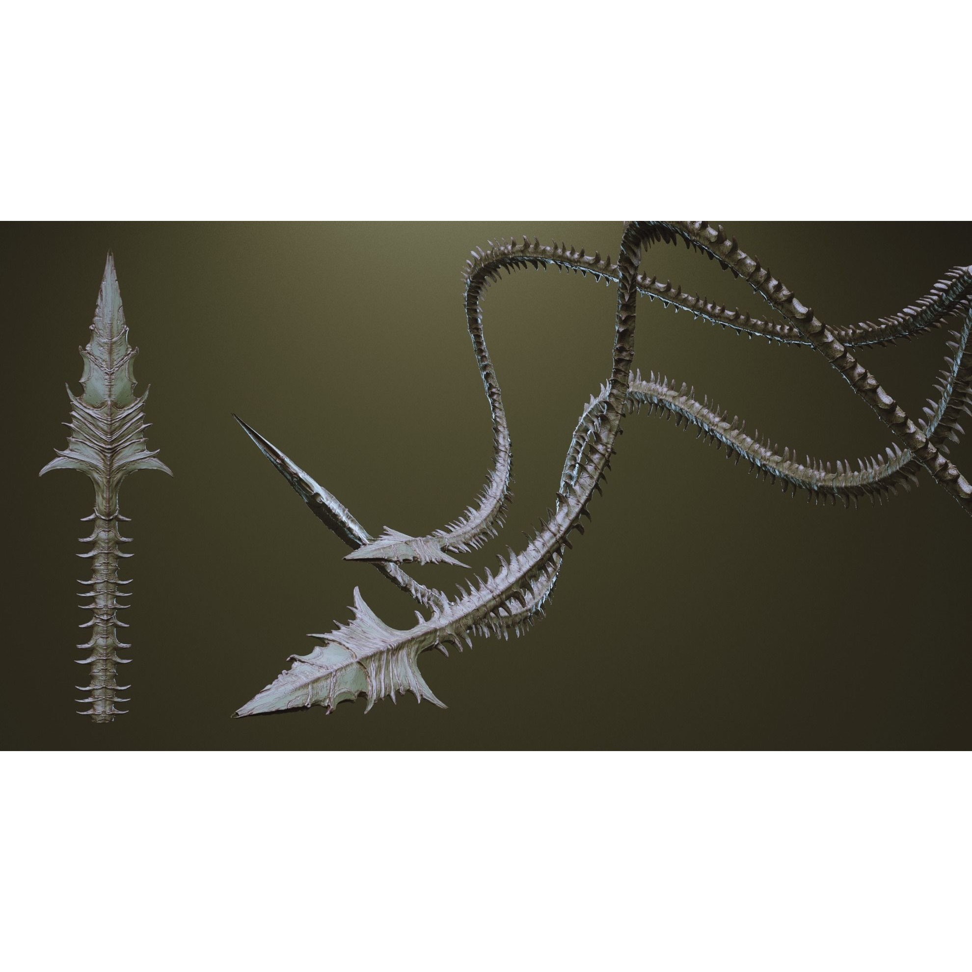 Tentacles - ZBrush Brushes and OBJ 3D Model - View 22