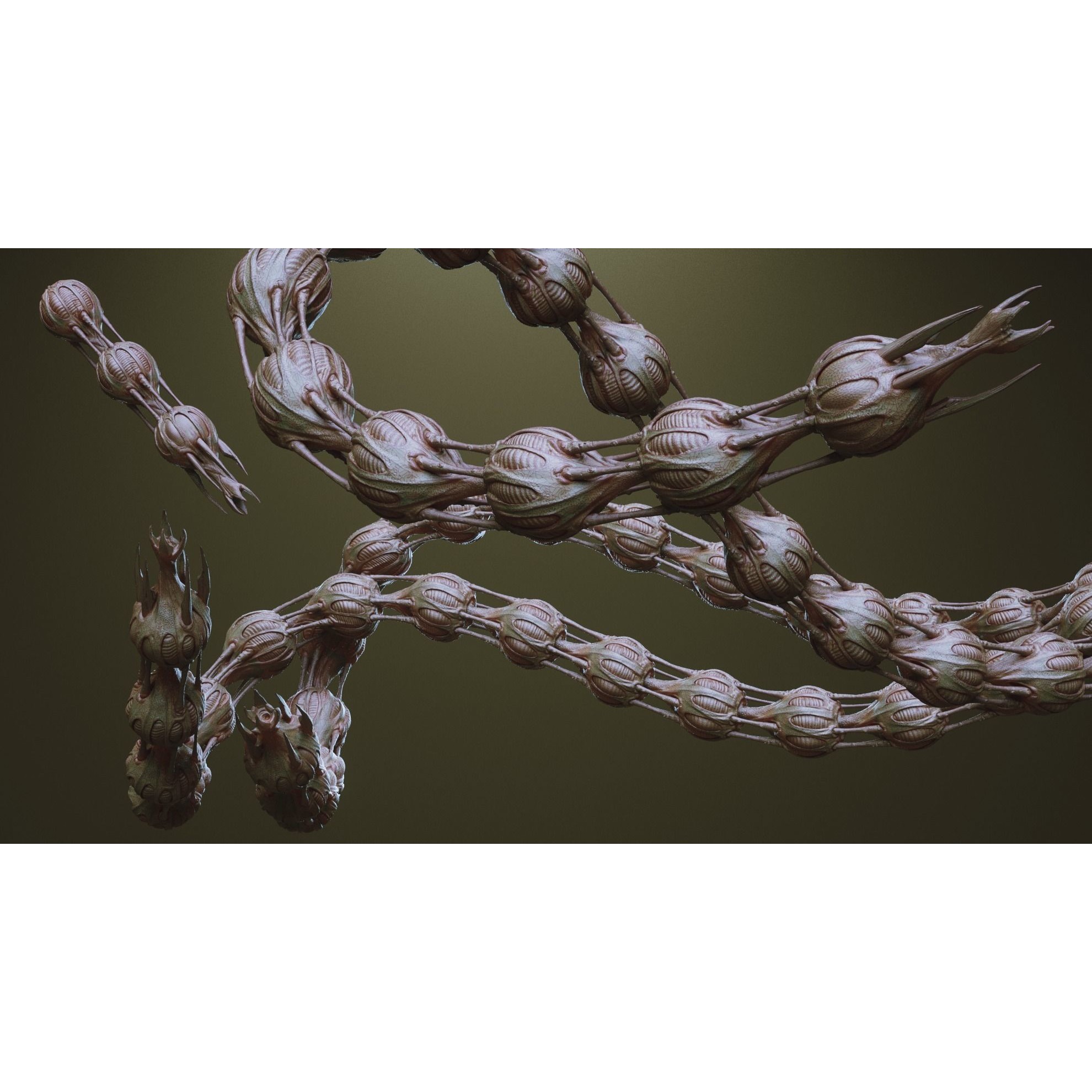 Tentacles - ZBrush Brushes and OBJ 3D Model - View 23