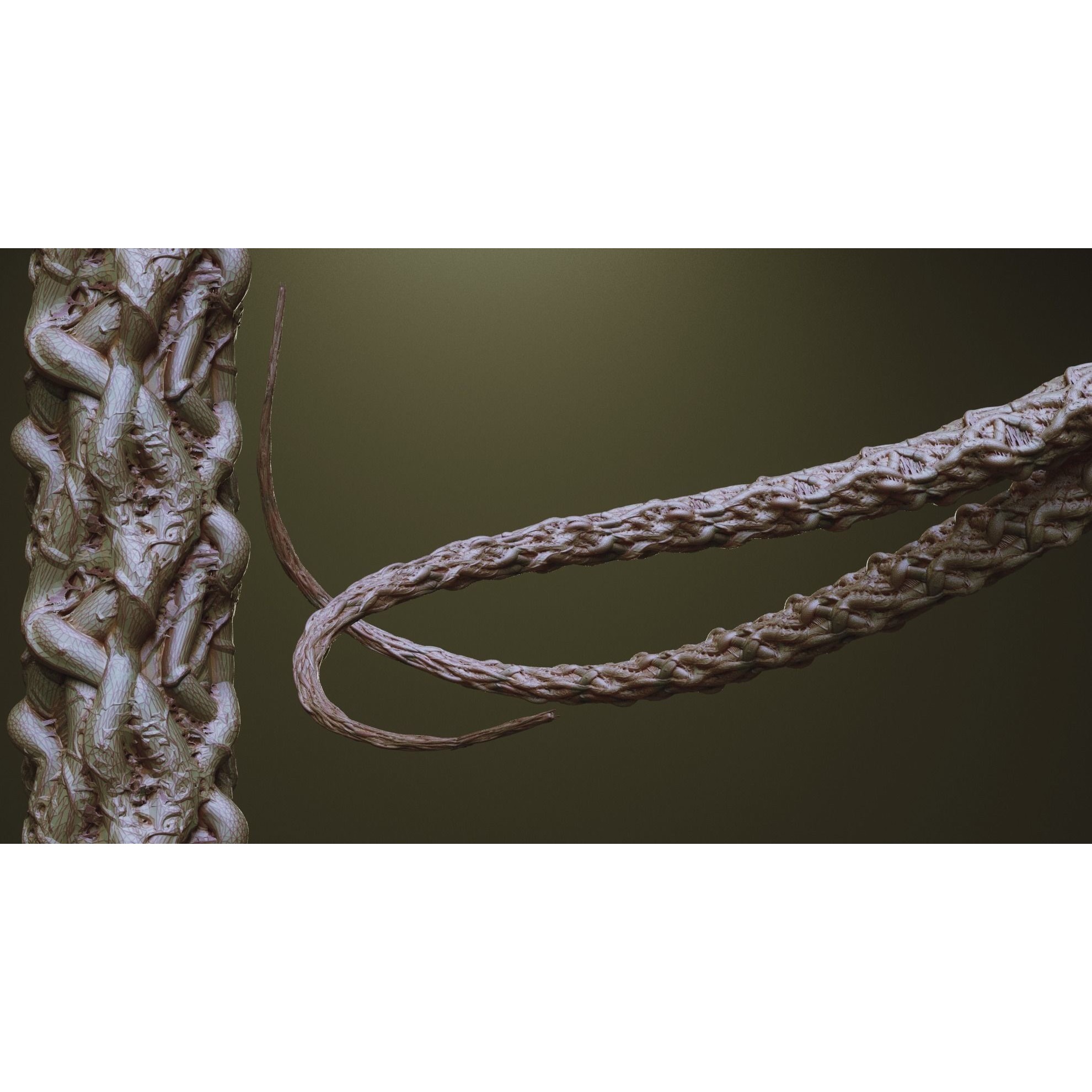 Tentacles - ZBrush Brushes and OBJ 3D Model - View 26