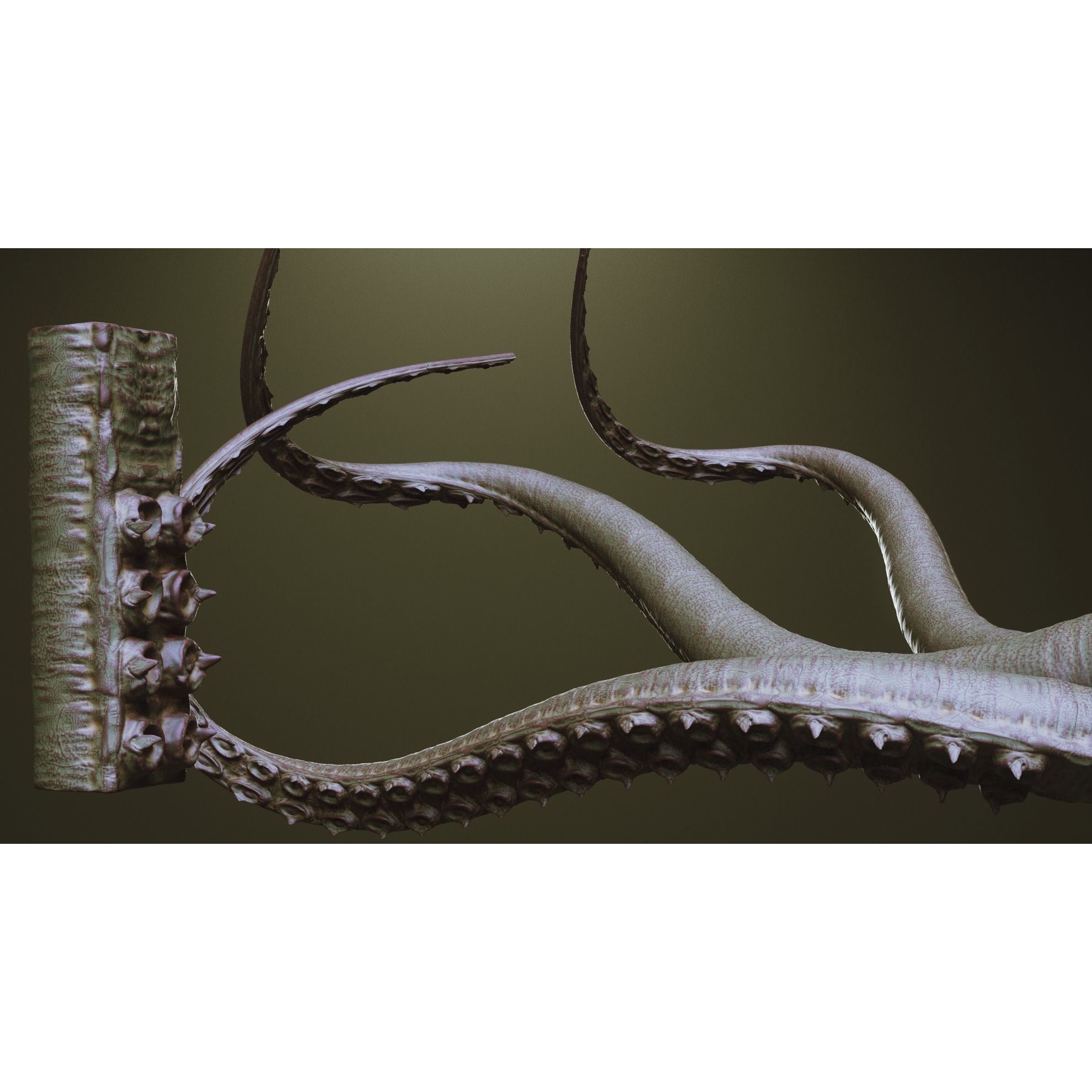 Tentacles - ZBrush Brushes and OBJ 3D Model - View 30