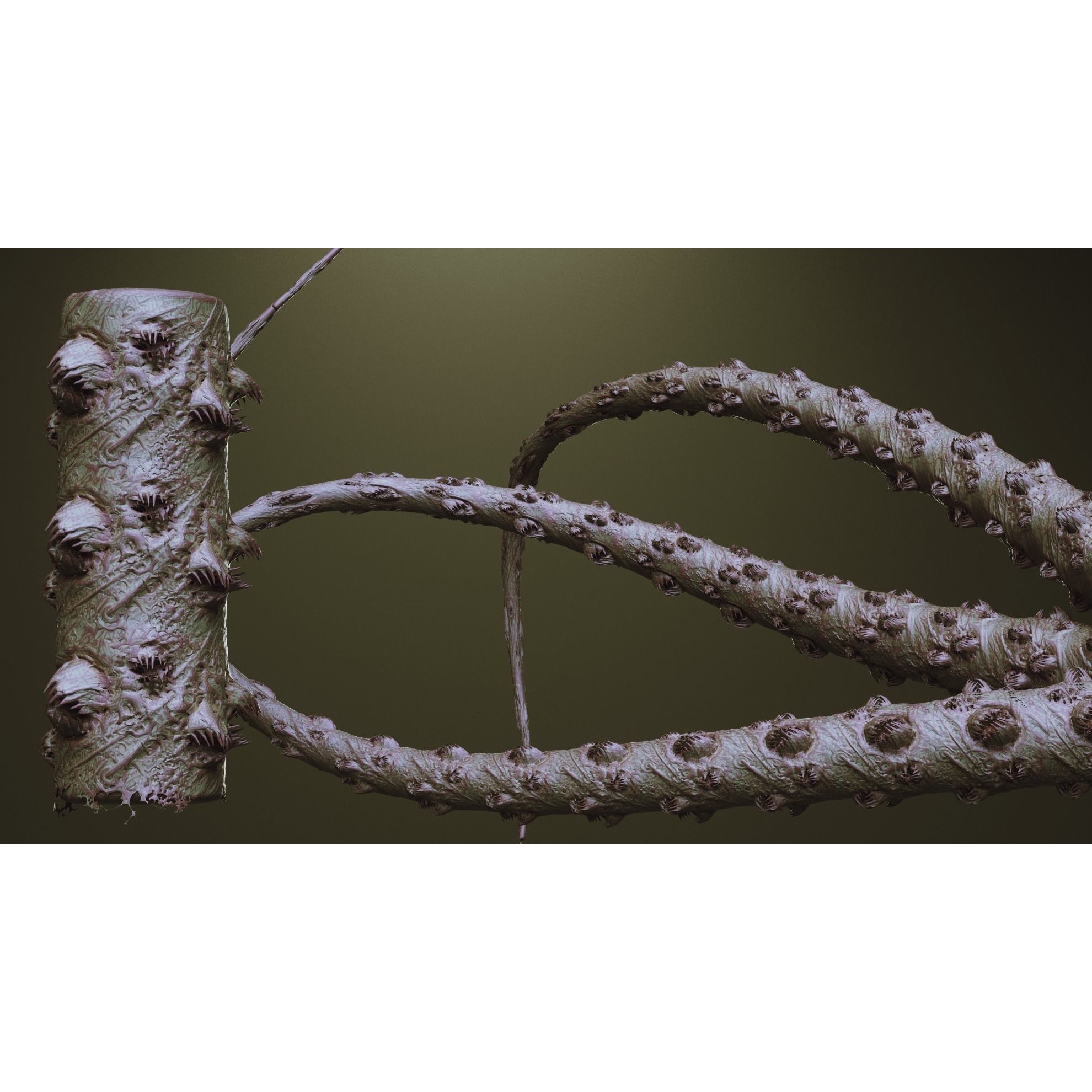 Tentacles - ZBrush Brushes and OBJ 3D Model - View 38