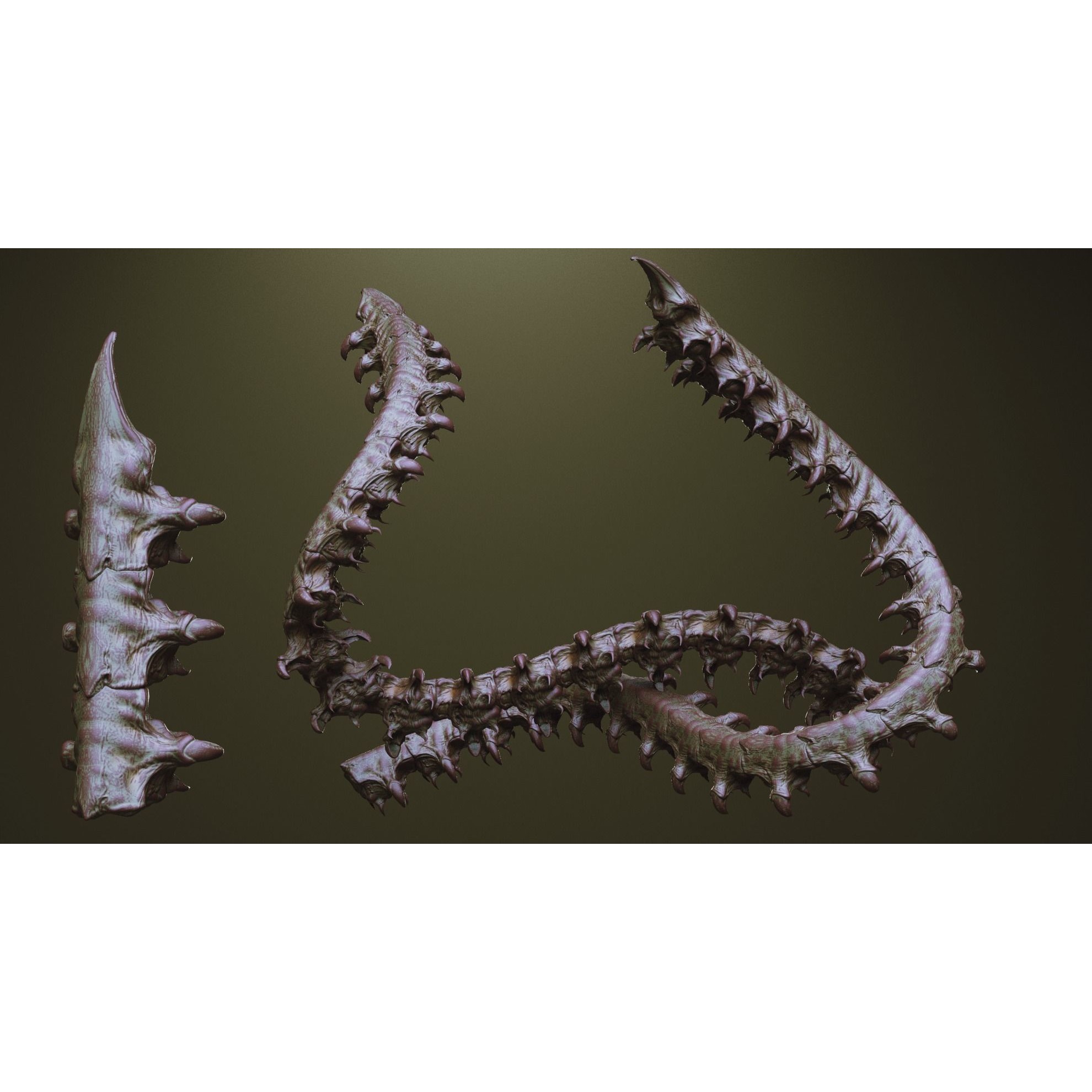 Tentacles - ZBrush Brushes and OBJ 3D Model - View 40