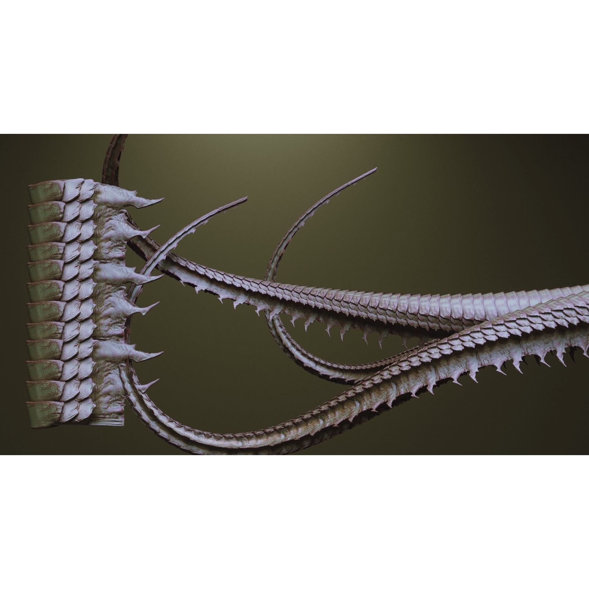 Tentacles - ZBrush Brushes and OBJ 3D Model - View 41