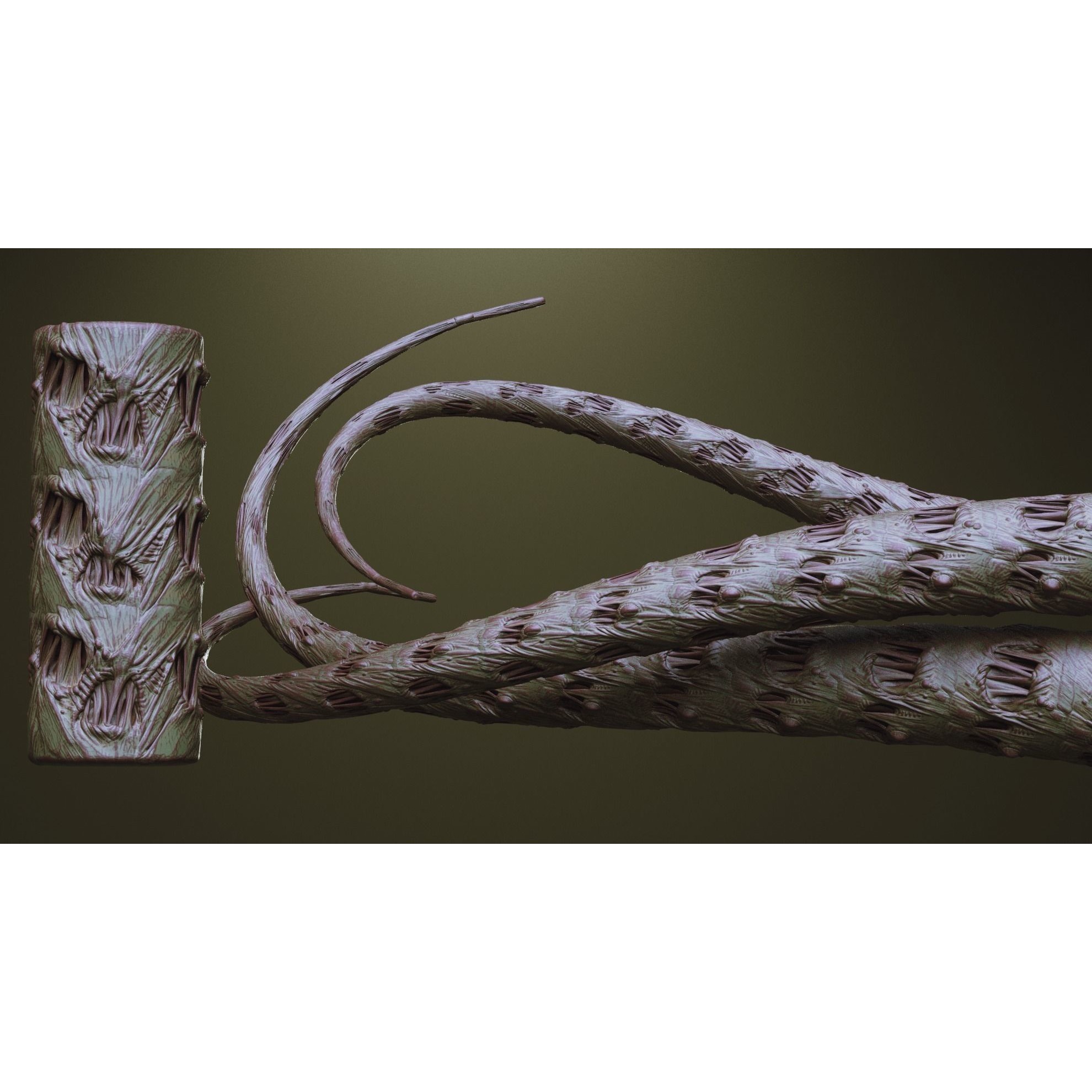 Tentacles - ZBrush Brushes and OBJ 3D Model - View 45