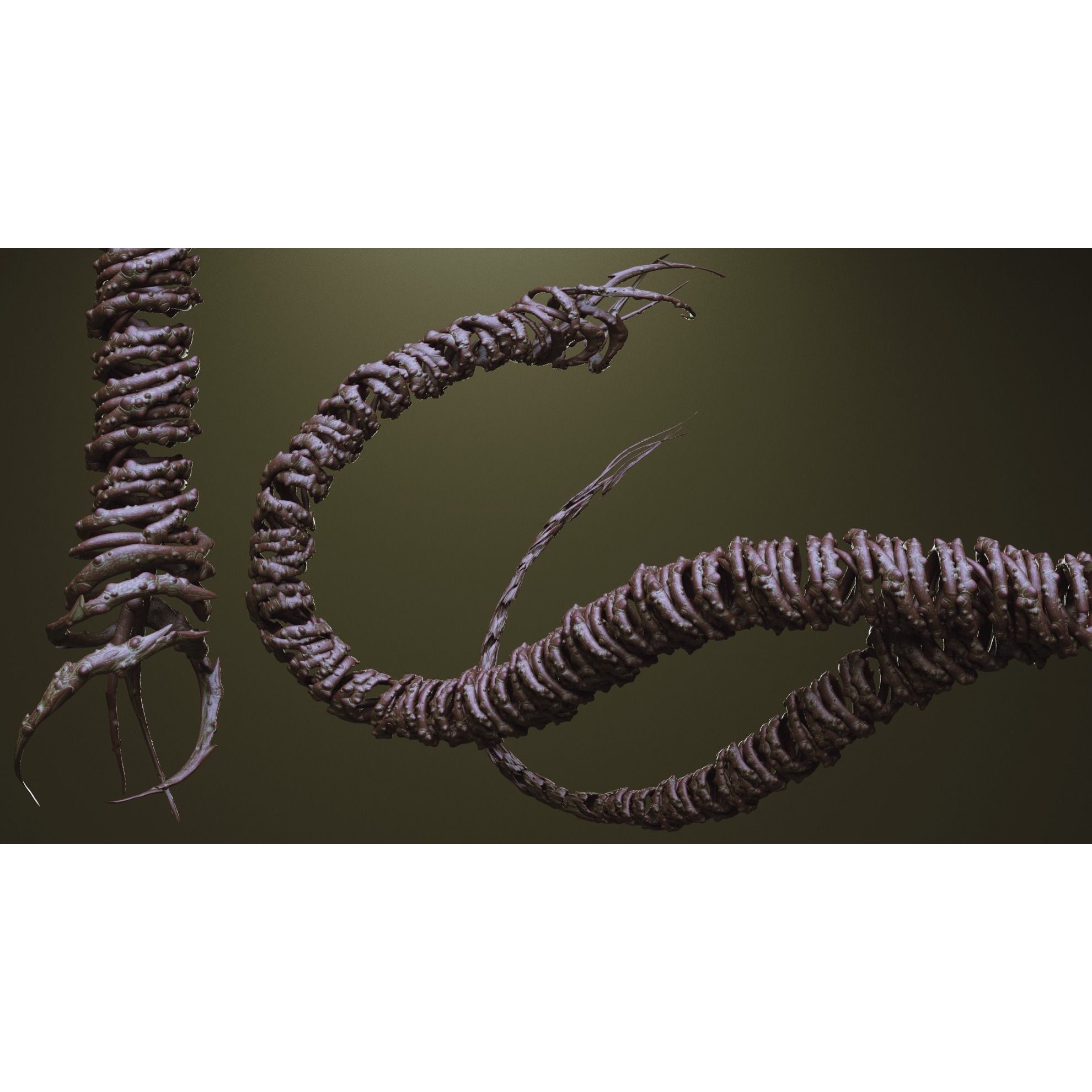 Tentacles - ZBrush Brushes and OBJ 3D Model - View 46