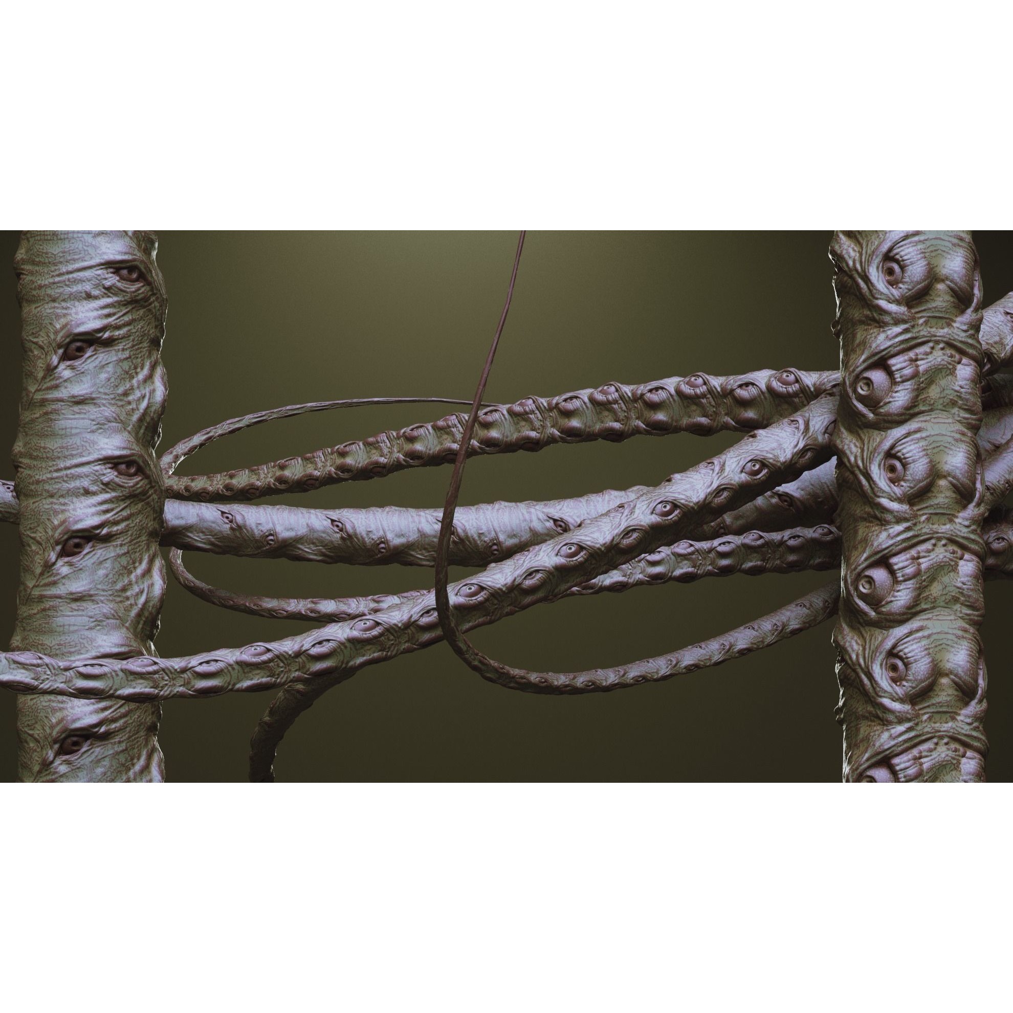 Tentacles - ZBrush Brushes and OBJ 3D Model - View 48