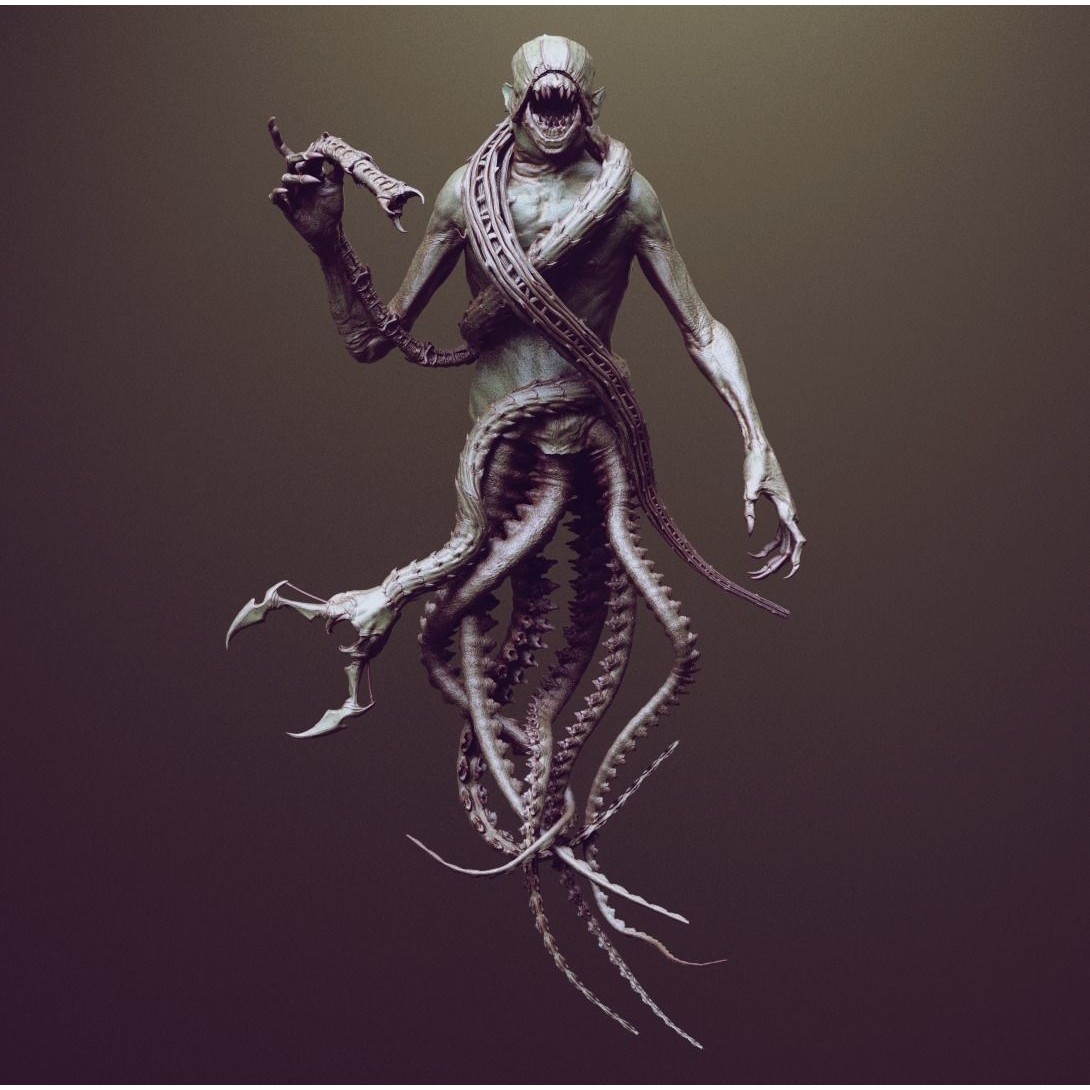 Tentacles - ZBrush Brushes and OBJ 3D Model - View 7