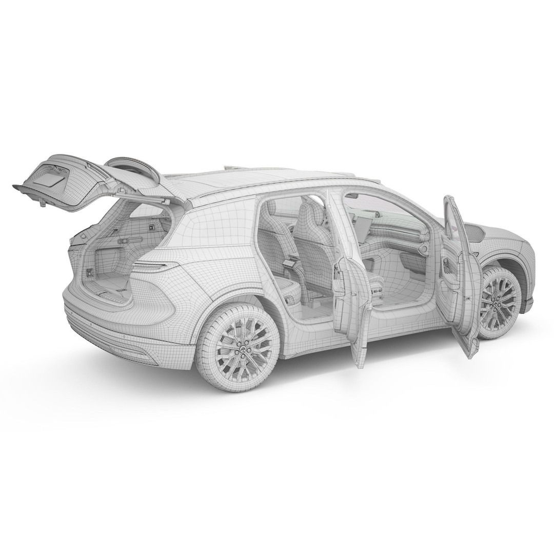 2024 NIO EL6 ES6 3D Model – High Poly SUV with Interior, Blender, FBX, OBJ