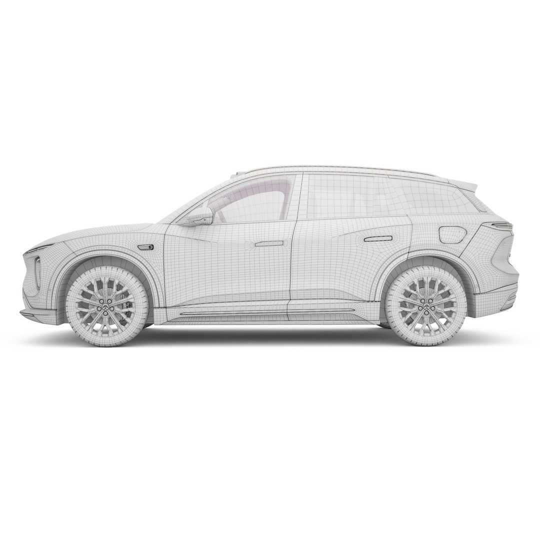2024 NIO EL6 ES6 3D Model – High Poly SUV with Interior, Blender, FBX, OBJ - View 19