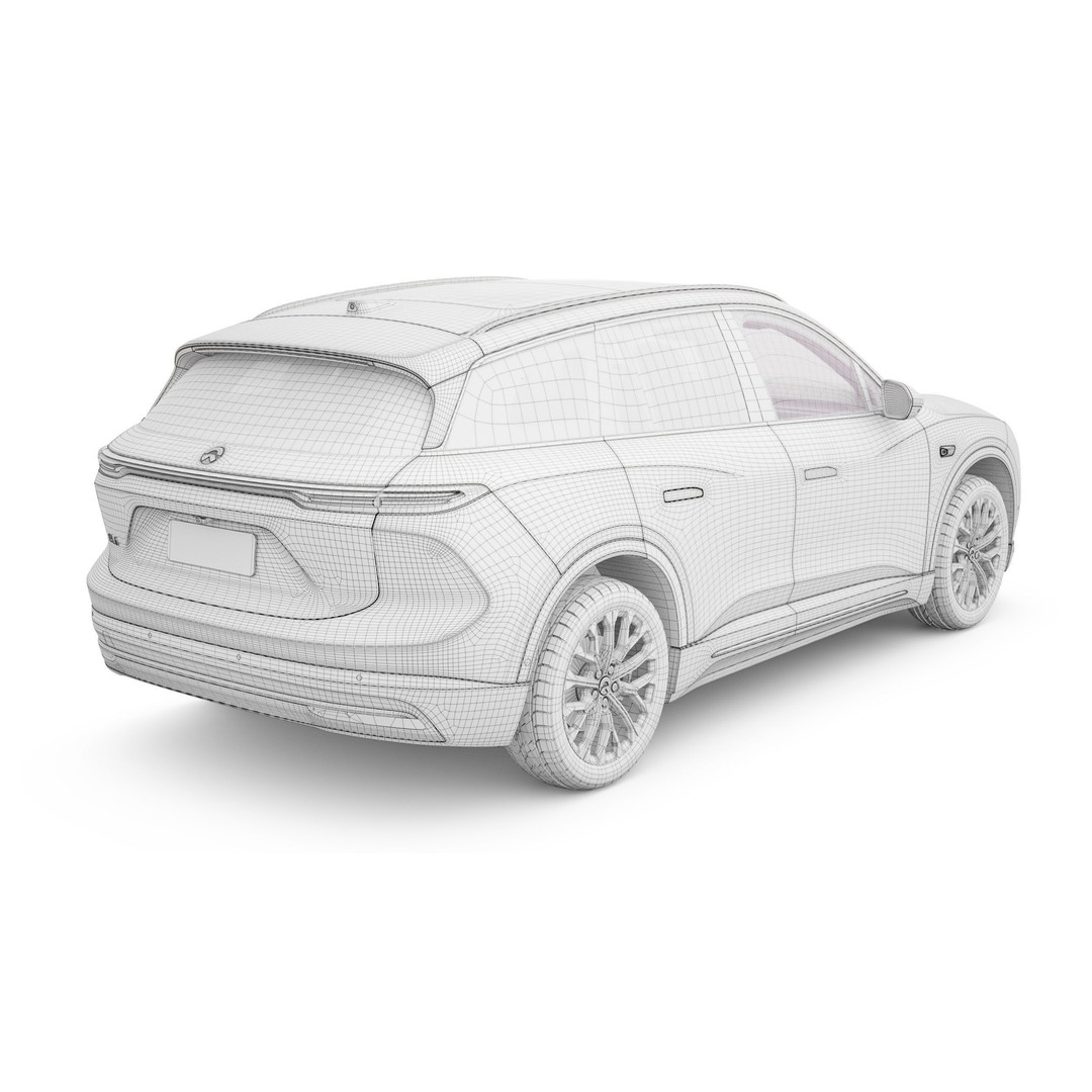 2024 NIO EL6 ES6 3D Model – High Poly SUV with Interior, Blender, FBX, OBJ - View 21