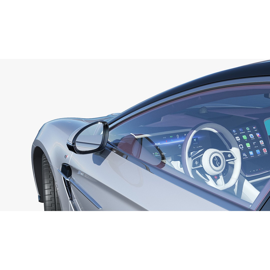 2025 BYD YangWang U7 EV 3D Model – High Poly Game Asset, FBX, Blender - View 10