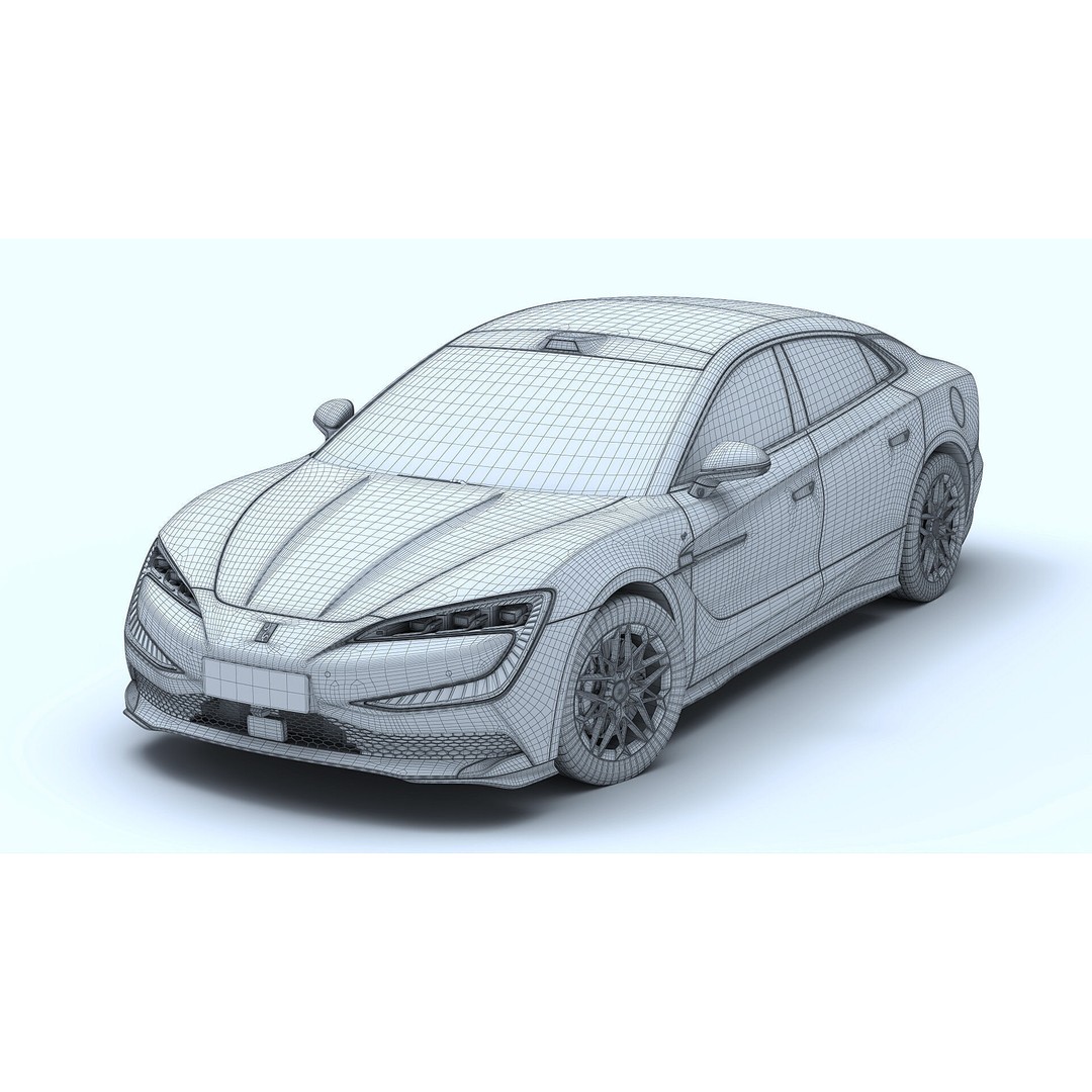 2025 BYD YangWang U7 EV 3D Model – High Poly Game Asset, FBX, Blender - View 16