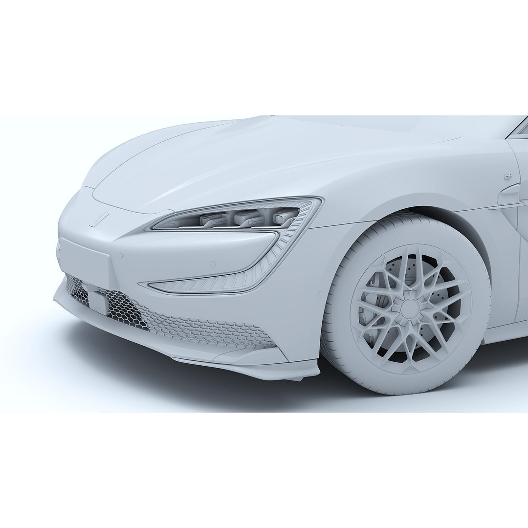 2025 BYD YangWang U7 EV 3D Model – High Poly Game Asset, FBX, Blender - View 17
