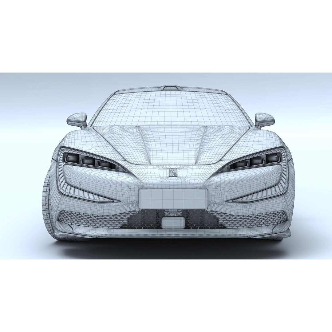 2025 BYD YangWang U7 EV 3D Model – High Poly Game Asset, FBX, Blender - View 20