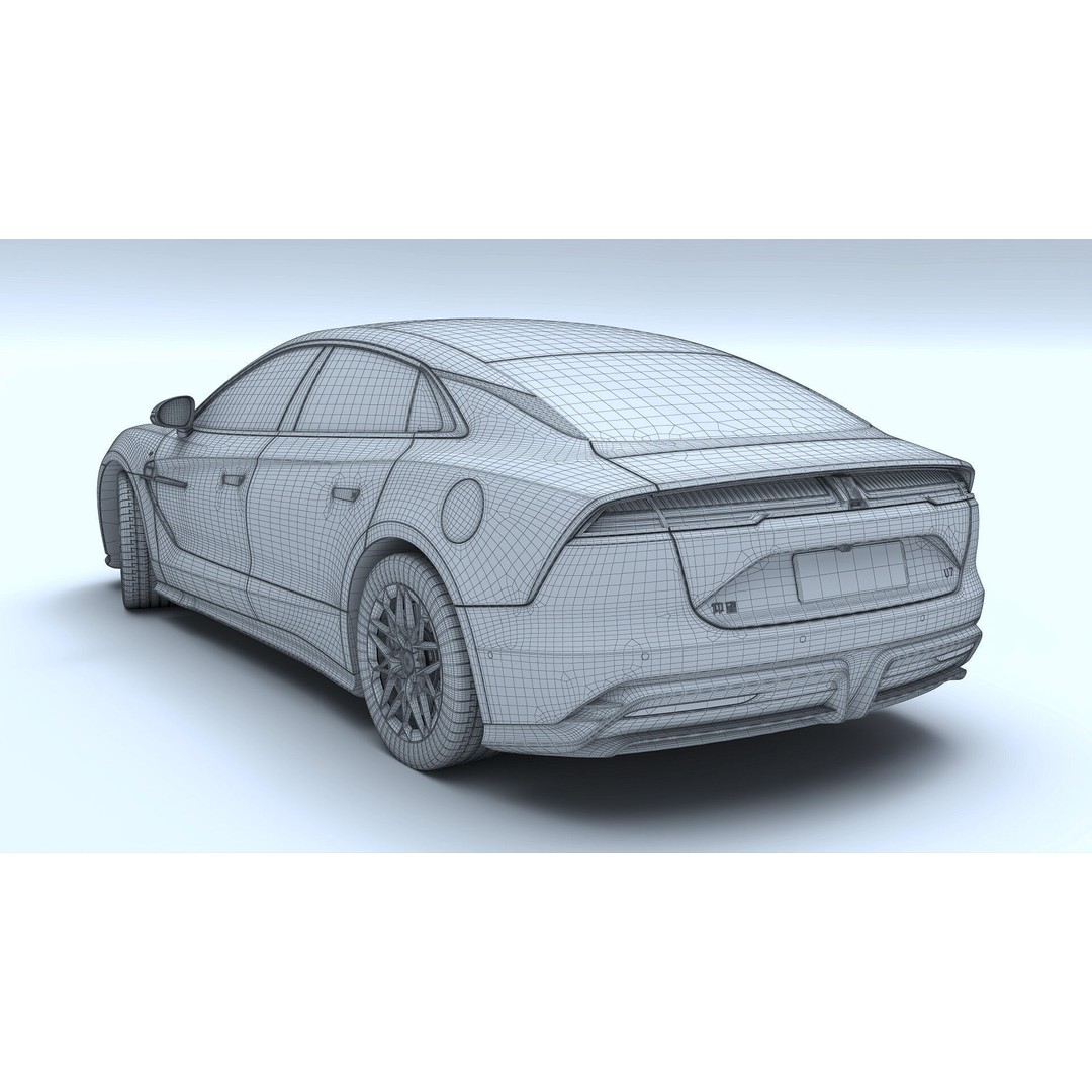 2025 BYD YangWang U7 EV 3D Model – High Poly Game Asset, FBX, Blender - View 22