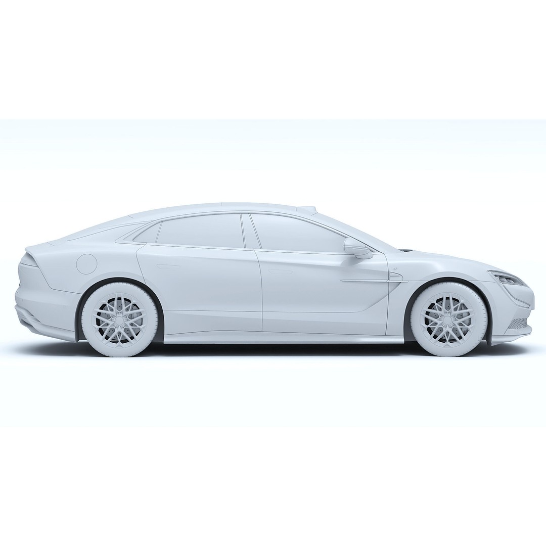 2025 BYD YangWang U7 EV 3D Model – High Poly Game Asset, FBX, Blender - View 23