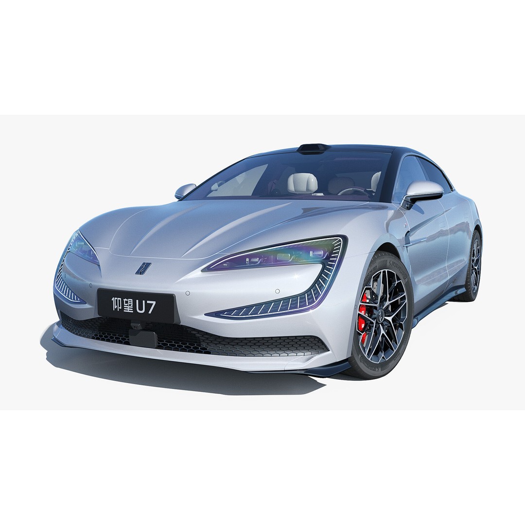 2025 BYD YangWang U7 EV 3D Model – High Poly Game Asset, FBX, Blender - View 5
