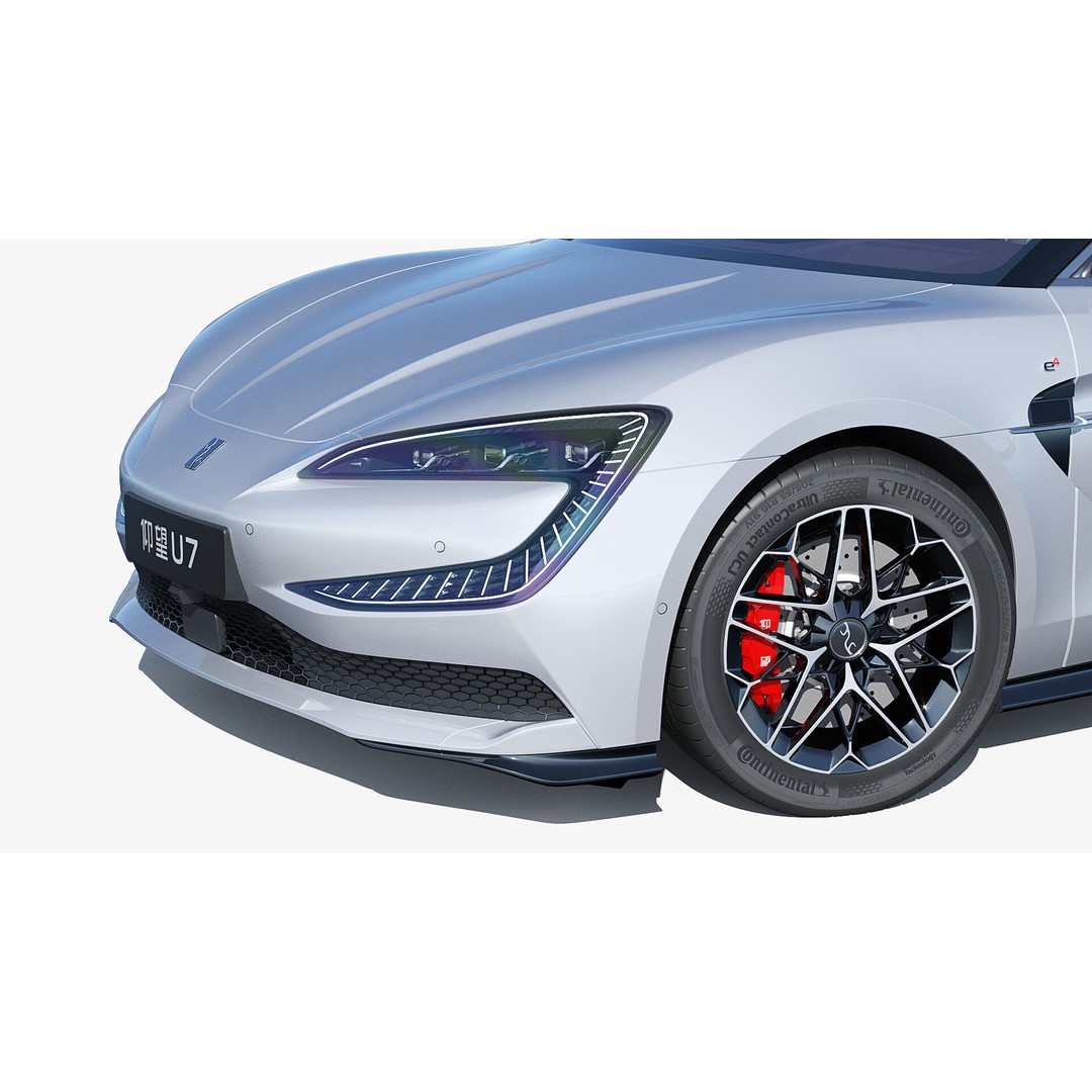 2025 BYD YangWang U7 EV 3D Model – High Poly Game Asset, FBX, Blender - View 9