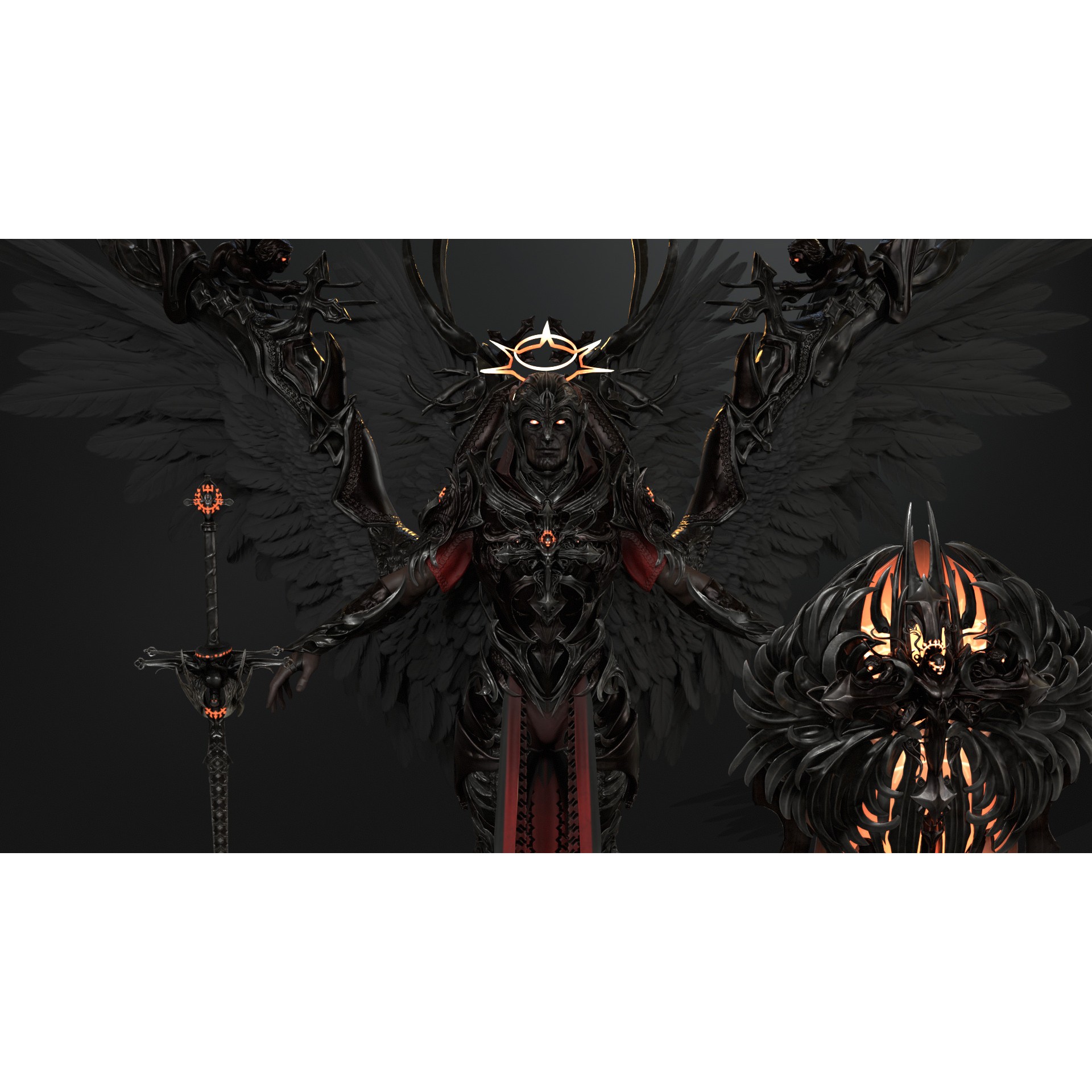 ArchAngel - Low-Poly Game-Ready 3D Model