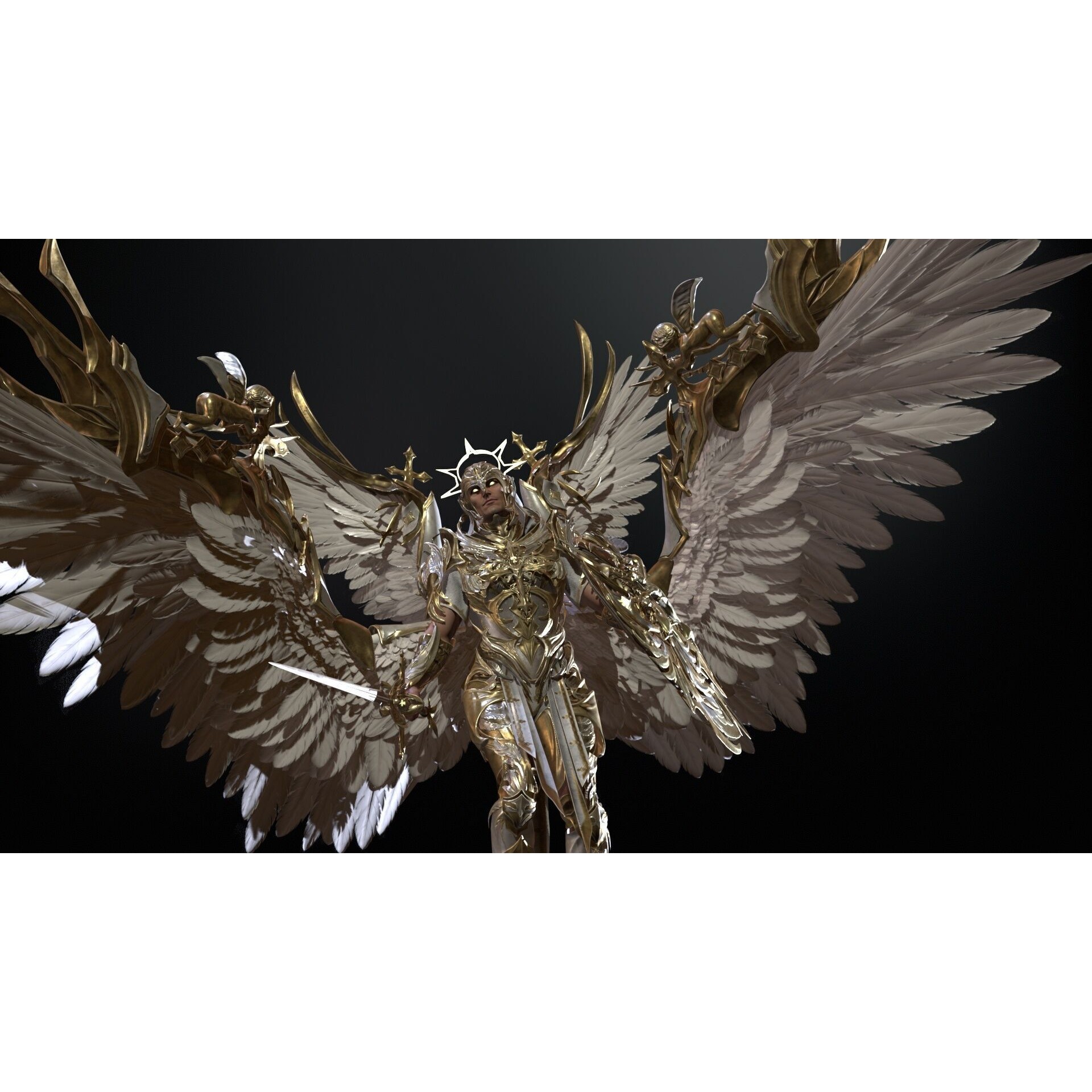 ArchAngel - Low-Poly Game-Ready 3D Model - View 11