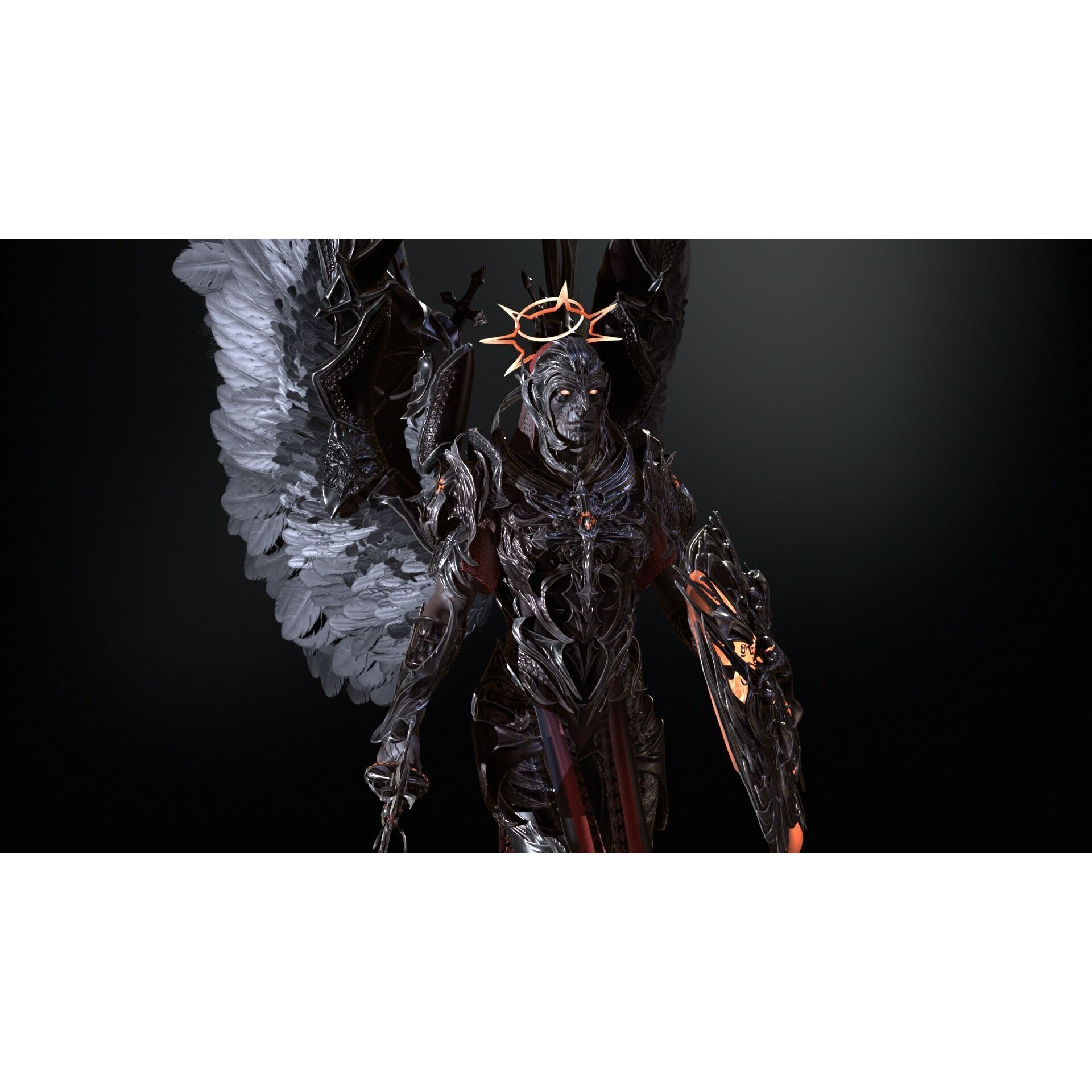 ArchAngel - Low-Poly Game-Ready 3D Model - View 13