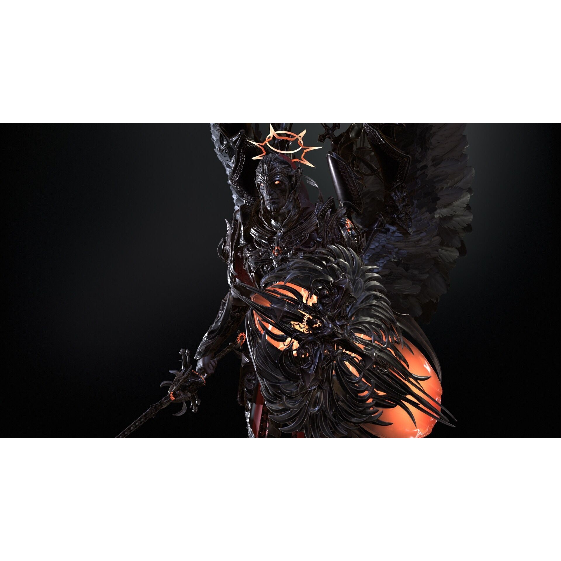 ArchAngel - Low-Poly Game-Ready 3D Model - View 14