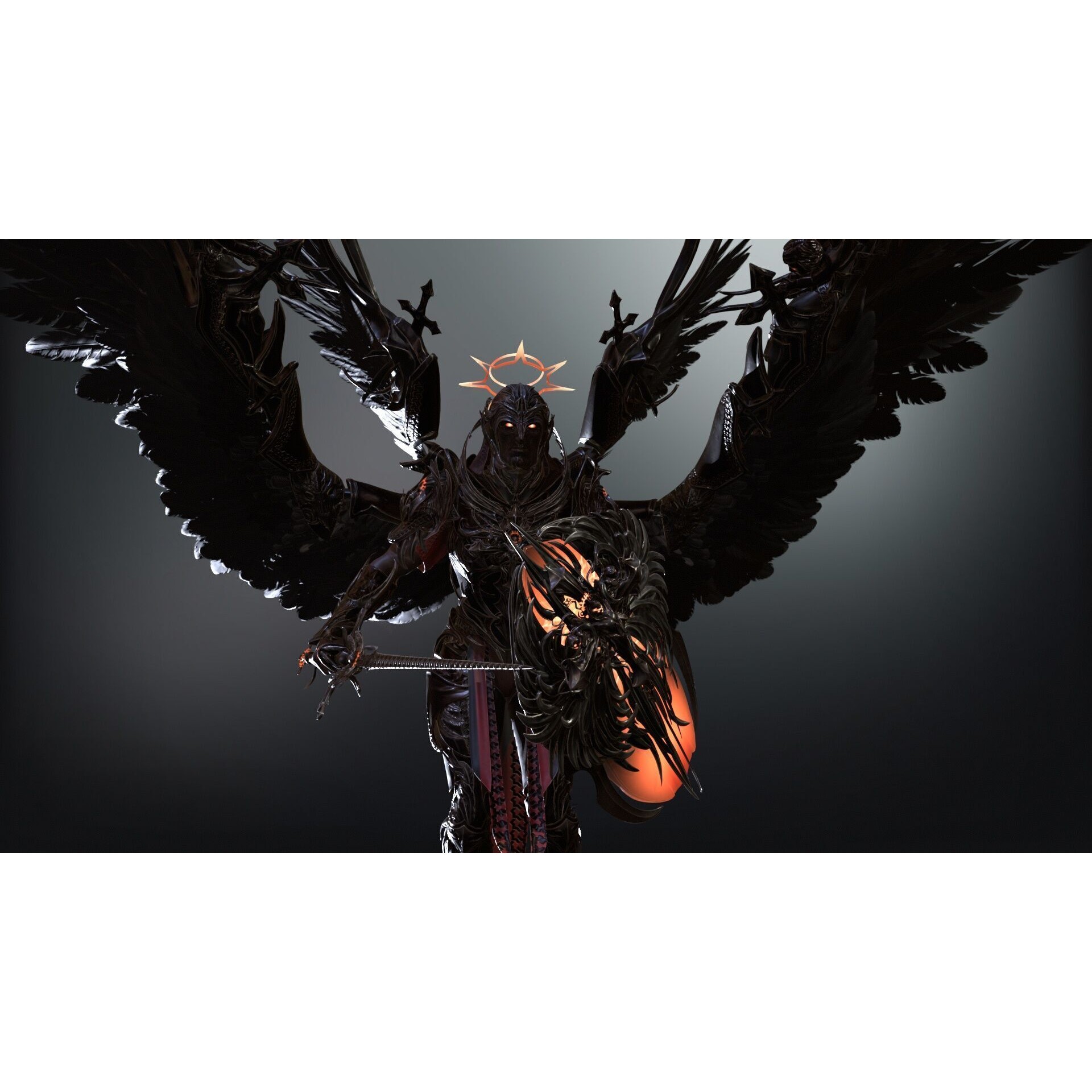 ArchAngel - Low-Poly Game-Ready 3D Model - View 15