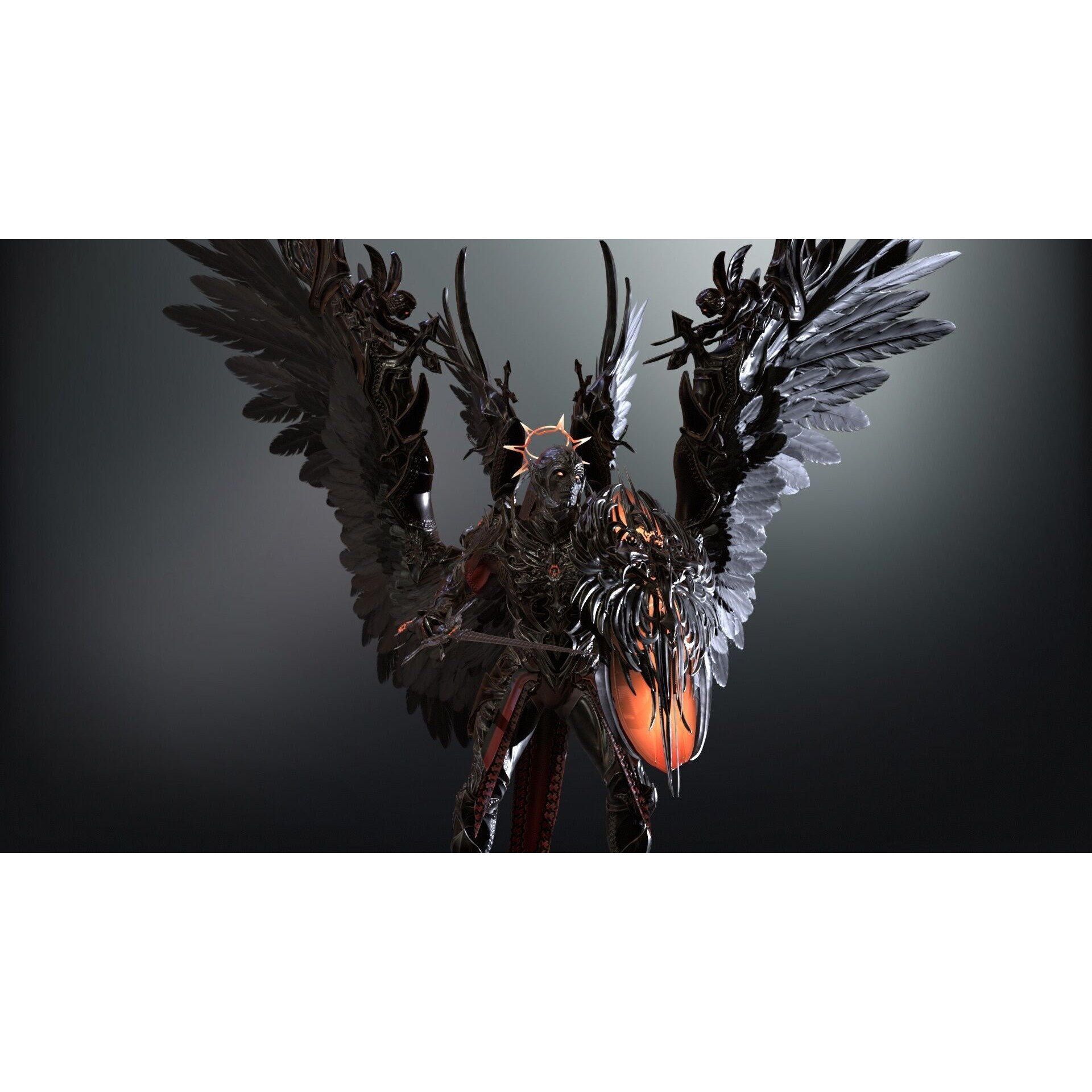 ArchAngel - Low-Poly Game-Ready 3D Model - View 16