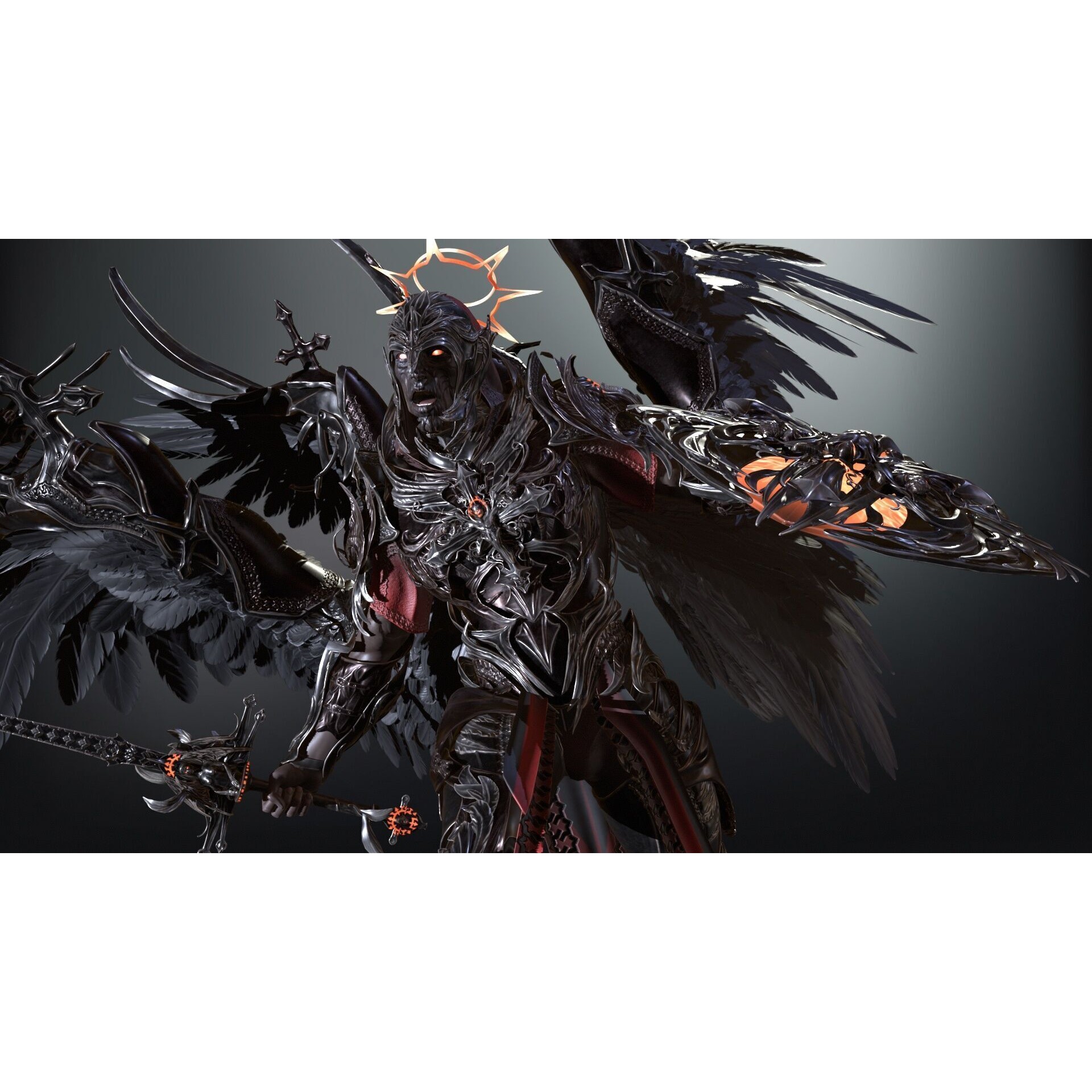 ArchAngel - Low-Poly Game-Ready 3D Model - View 17