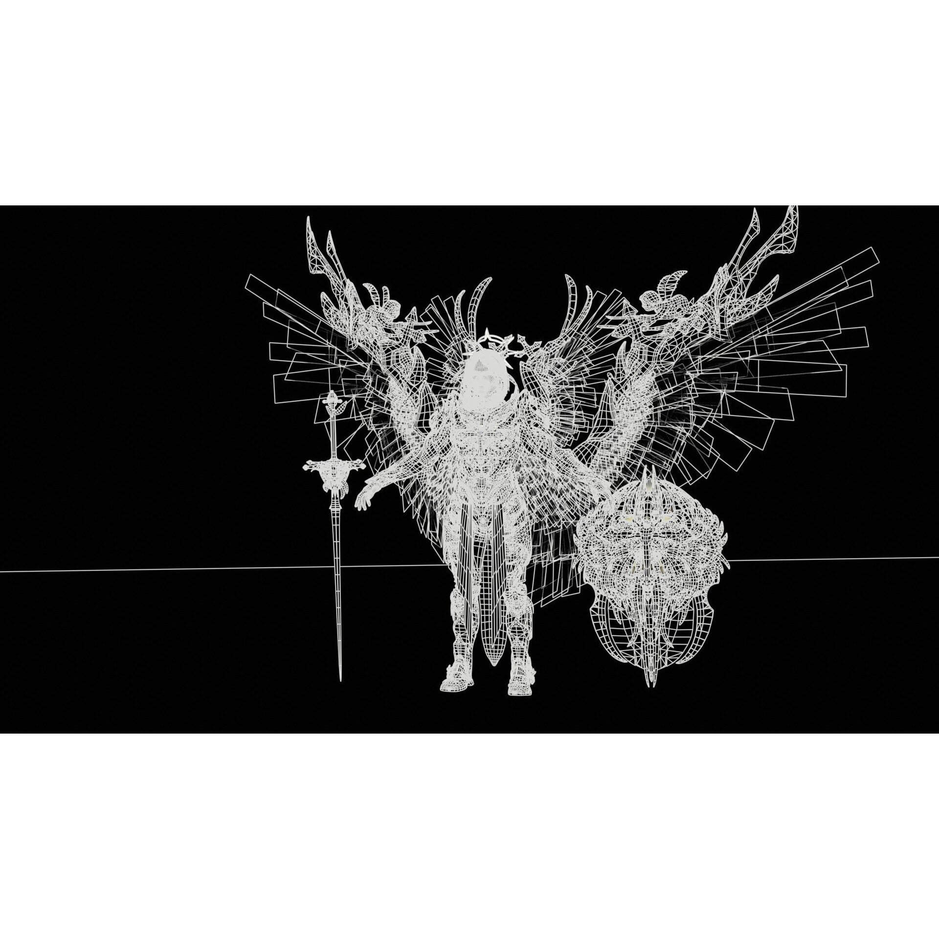 ArchAngel - Low-Poly Game-Ready 3D Model - View 20