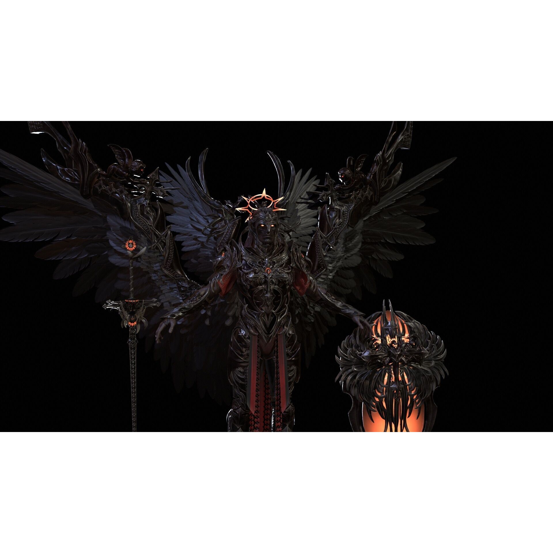 ArchAngel - Low-Poly Game-Ready 3D Model - View 22
