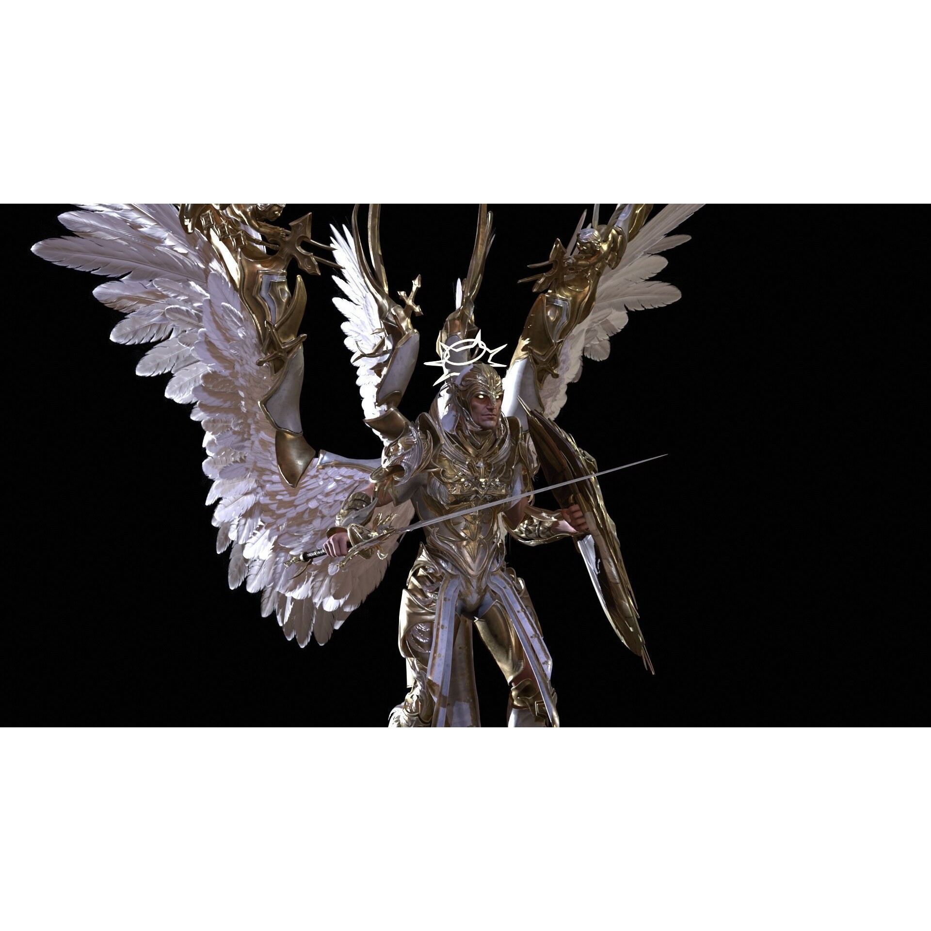 ArchAngel - Low-Poly Game-Ready 3D Model - View 26