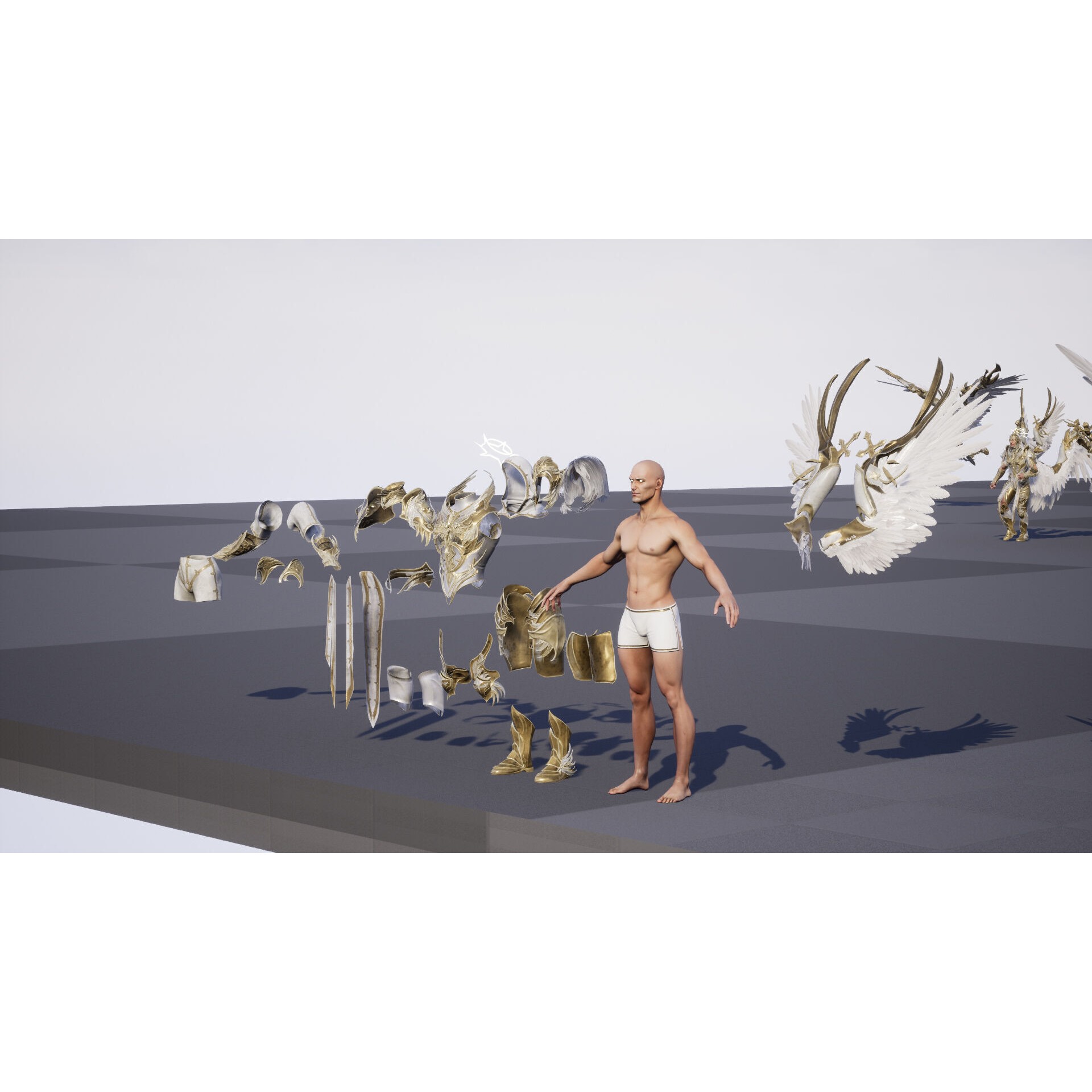 ArchAngel - Low-Poly Game-Ready 3D Model - View 30