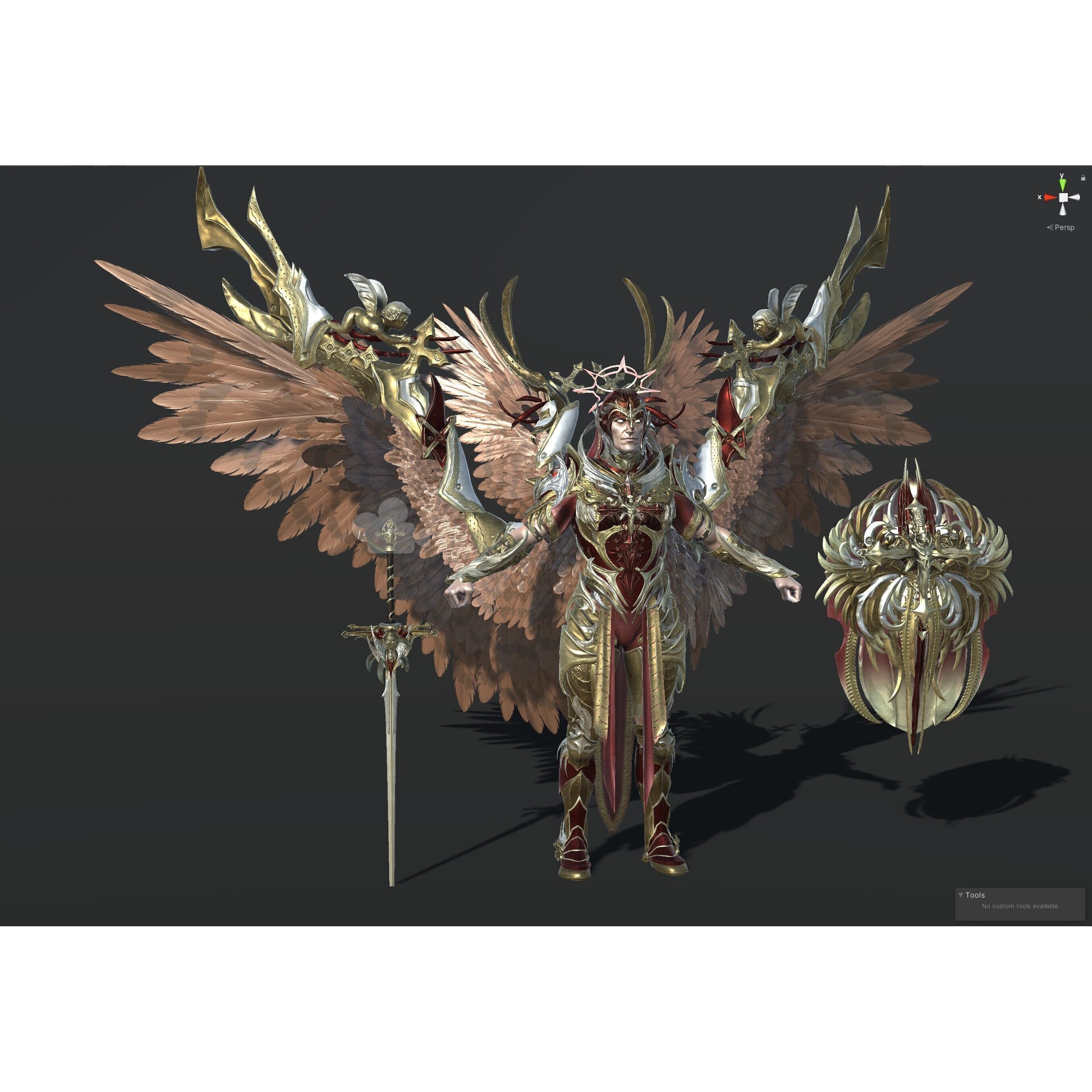 ArchAngel - Low-Poly Game-Ready 3D Model - View 36