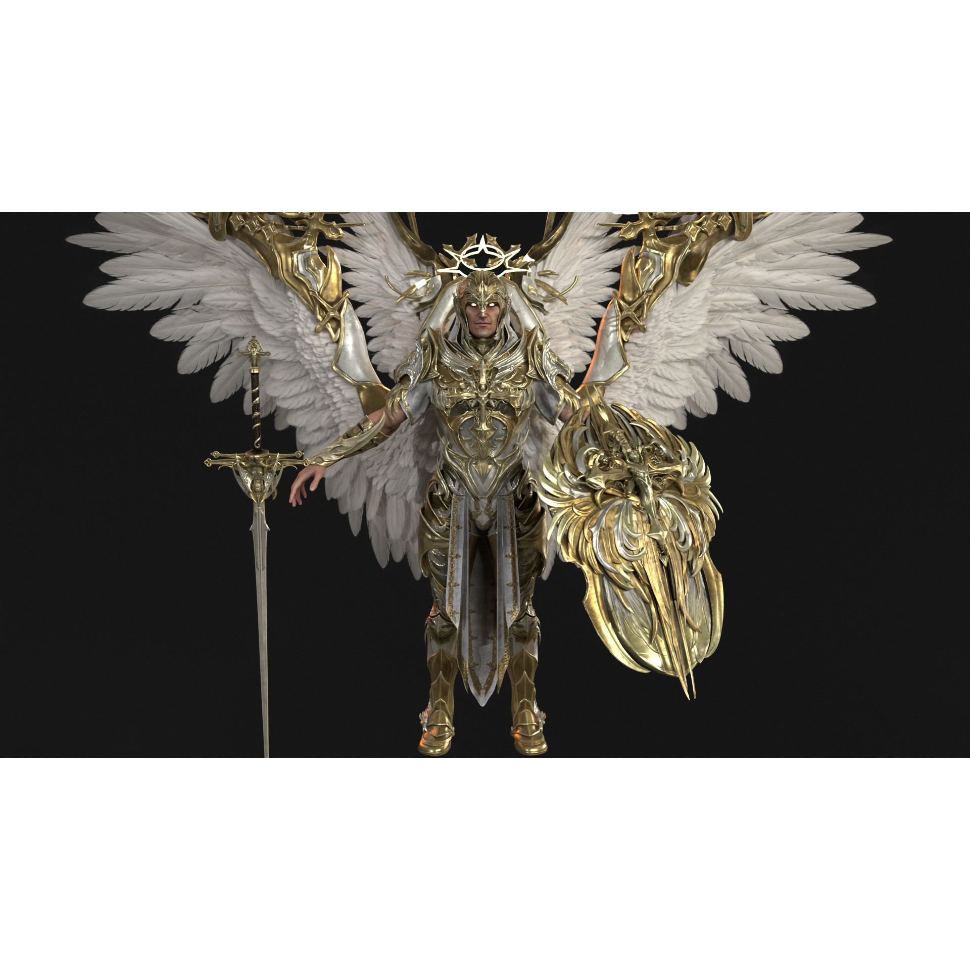 ArchAngel - Low-Poly Game-Ready 3D Model - View 37