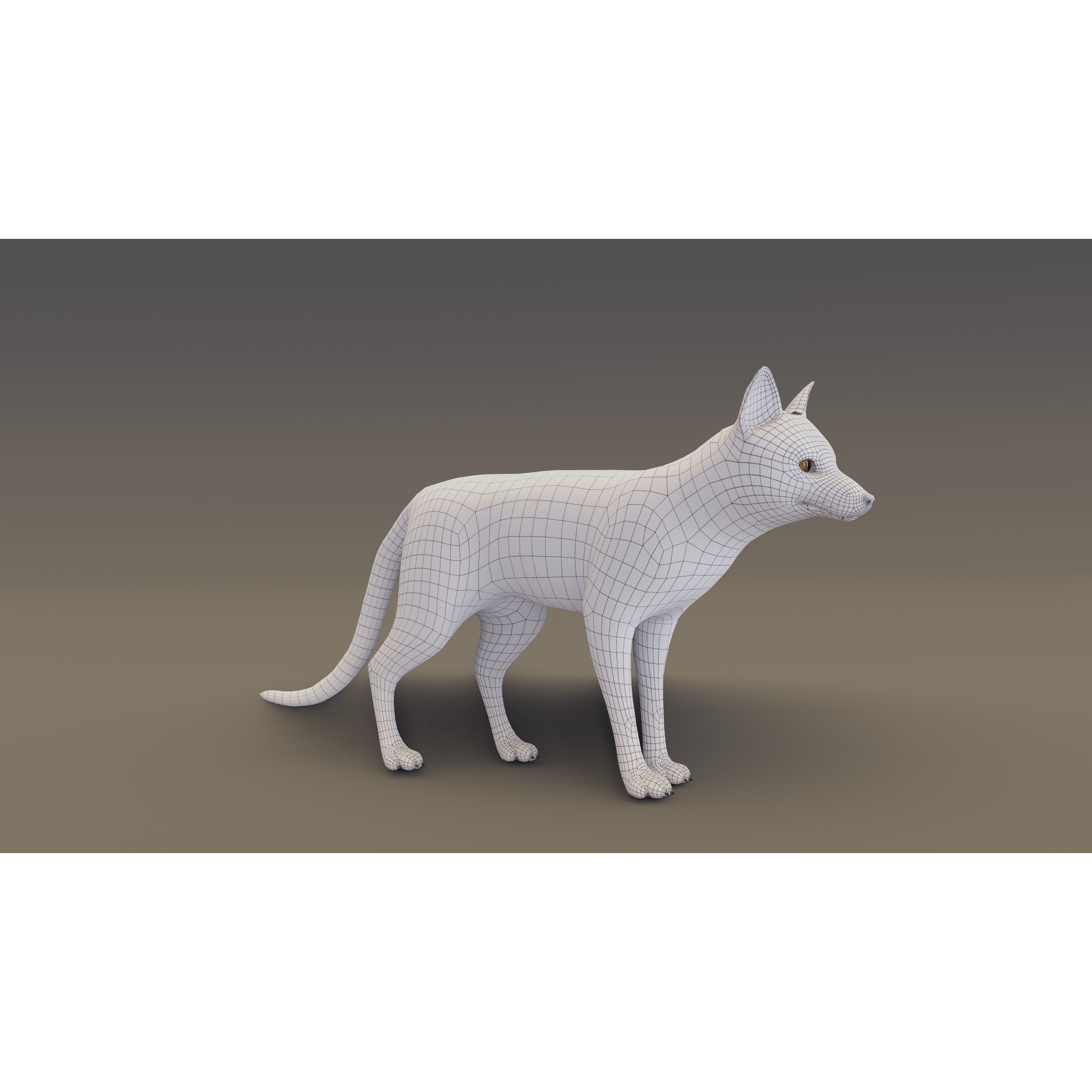 Arctic Fox - Rigged Animated 3D Model - View 12