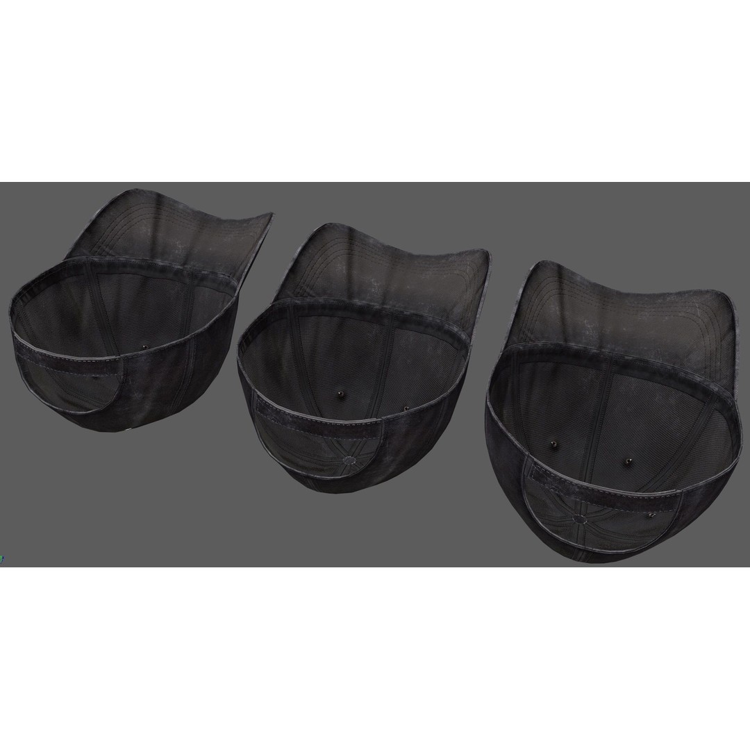 Baseball Cap 3D Model – Low Poly PBR Game Asset, FBX - View 12