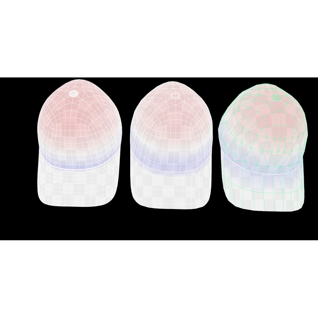 Baseball Cap 3D Model – Low Poly PBR Game Asset, FBX - View 14