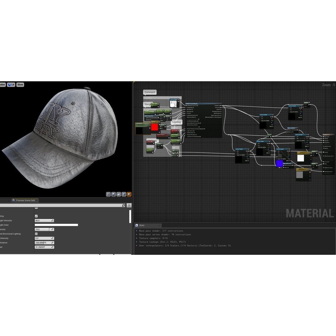 Baseball Cap 3D Model – Low Poly PBR Game Asset, FBX - View 22
