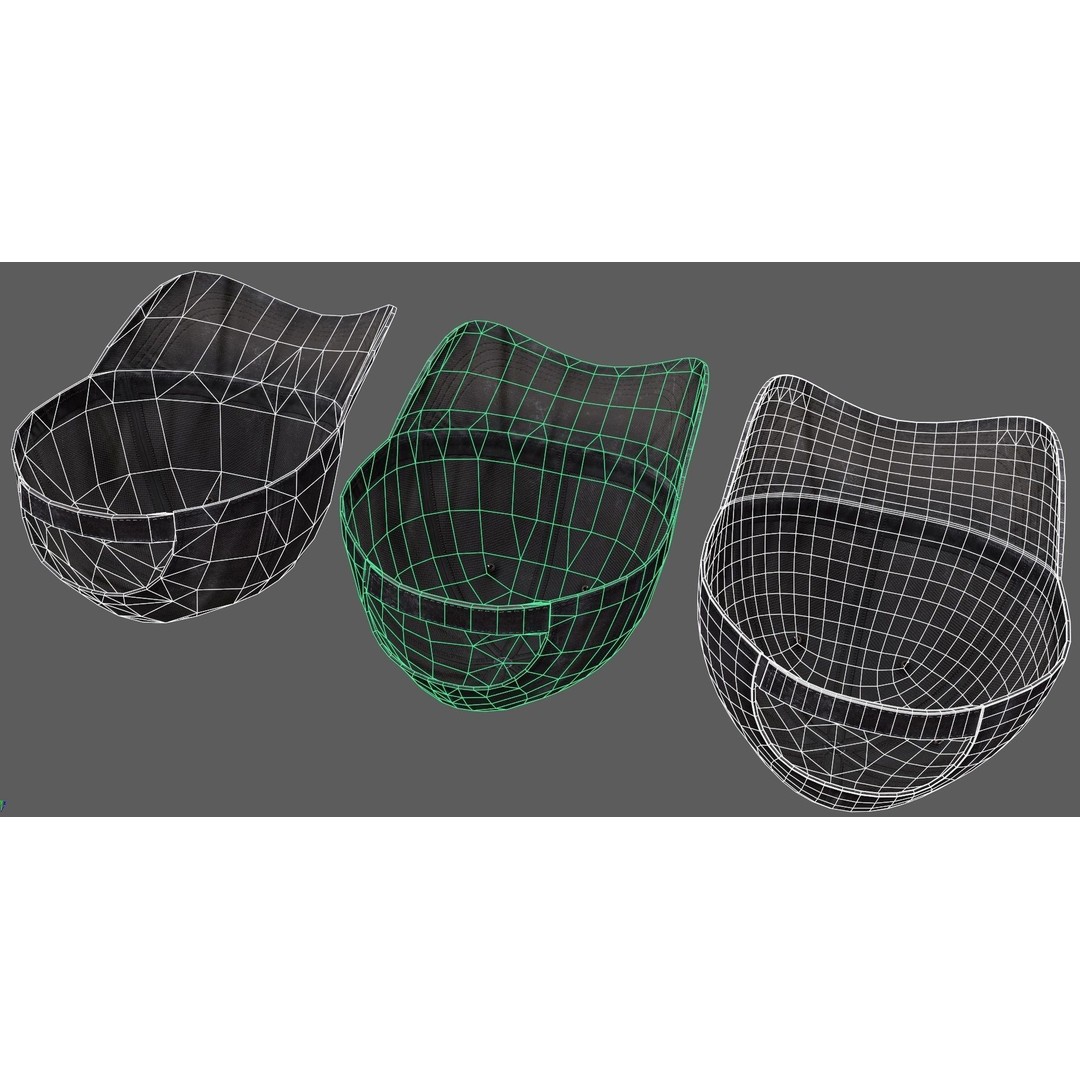 Baseball Cap 3D Model – Low Poly PBR Game Asset, FBX - View 4