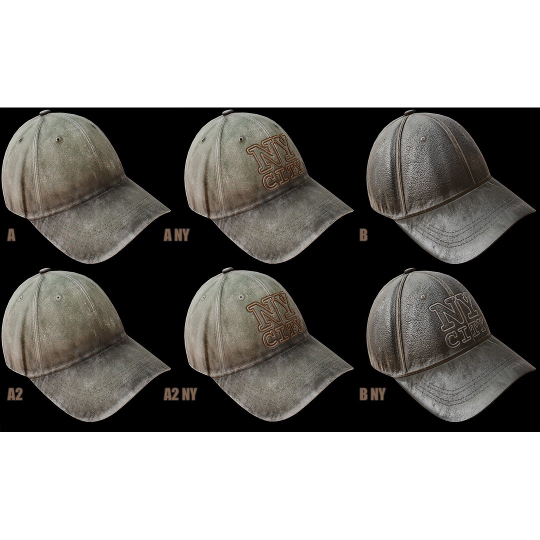 Baseball Cap 3D Model – Low Poly PBR Game Asset, FBX - View 7
